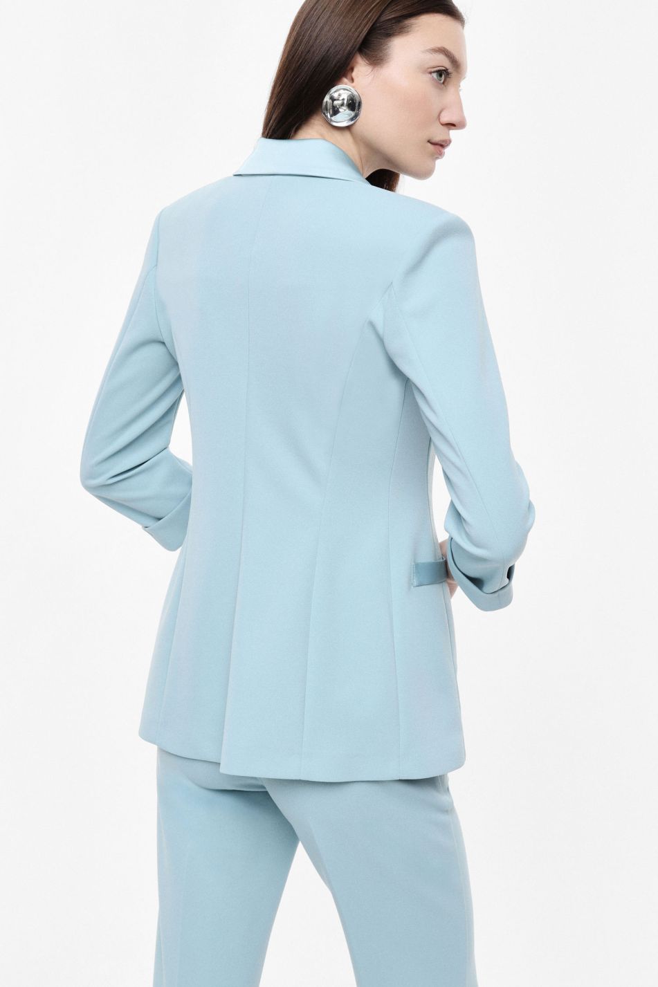 Blazer doppio petto maniche a tre quarti