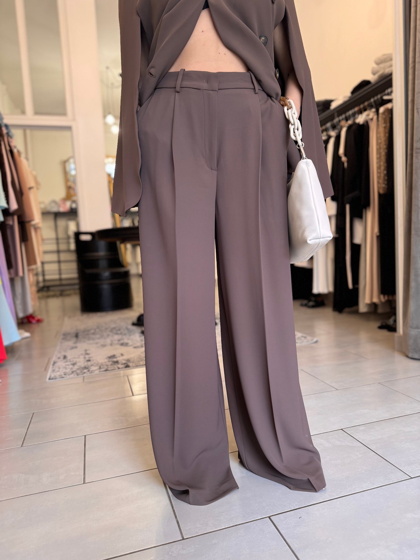 Tailleur marrone