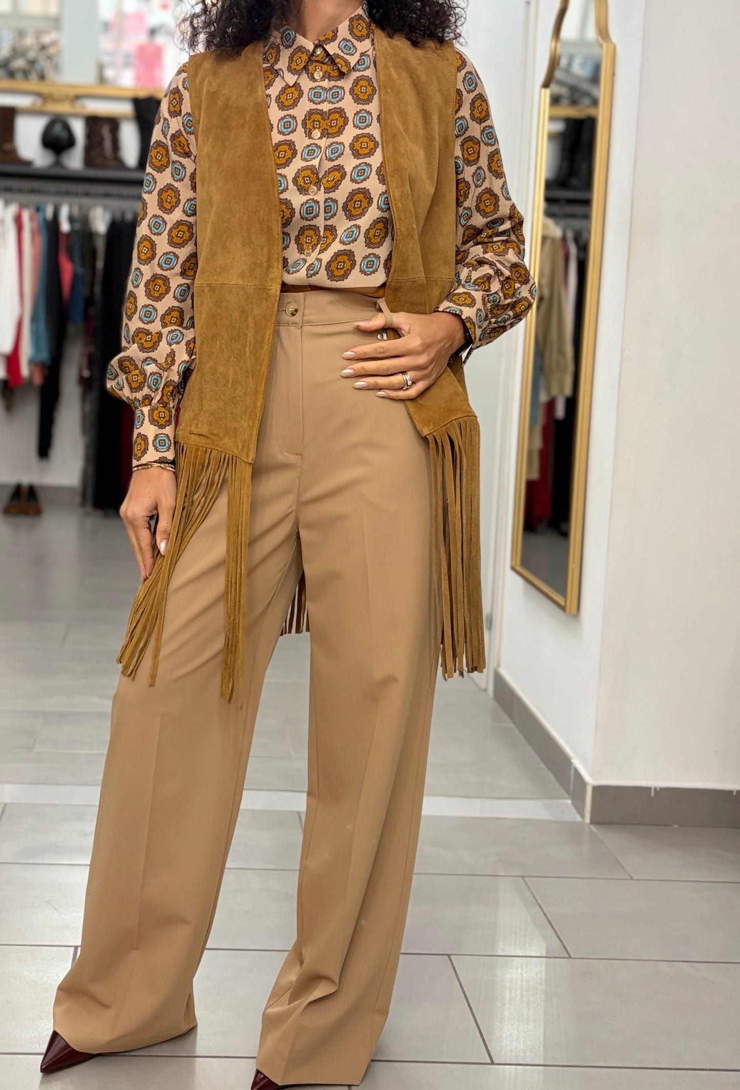 Pantalone a palazzo corda Dixie
