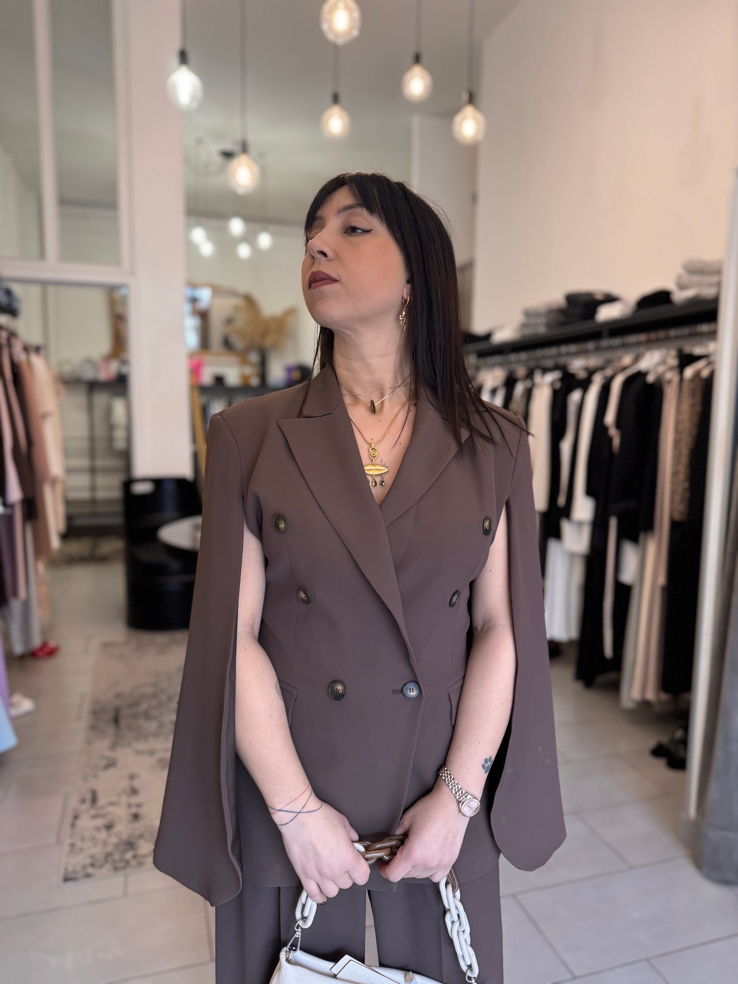 Tailleur marrone