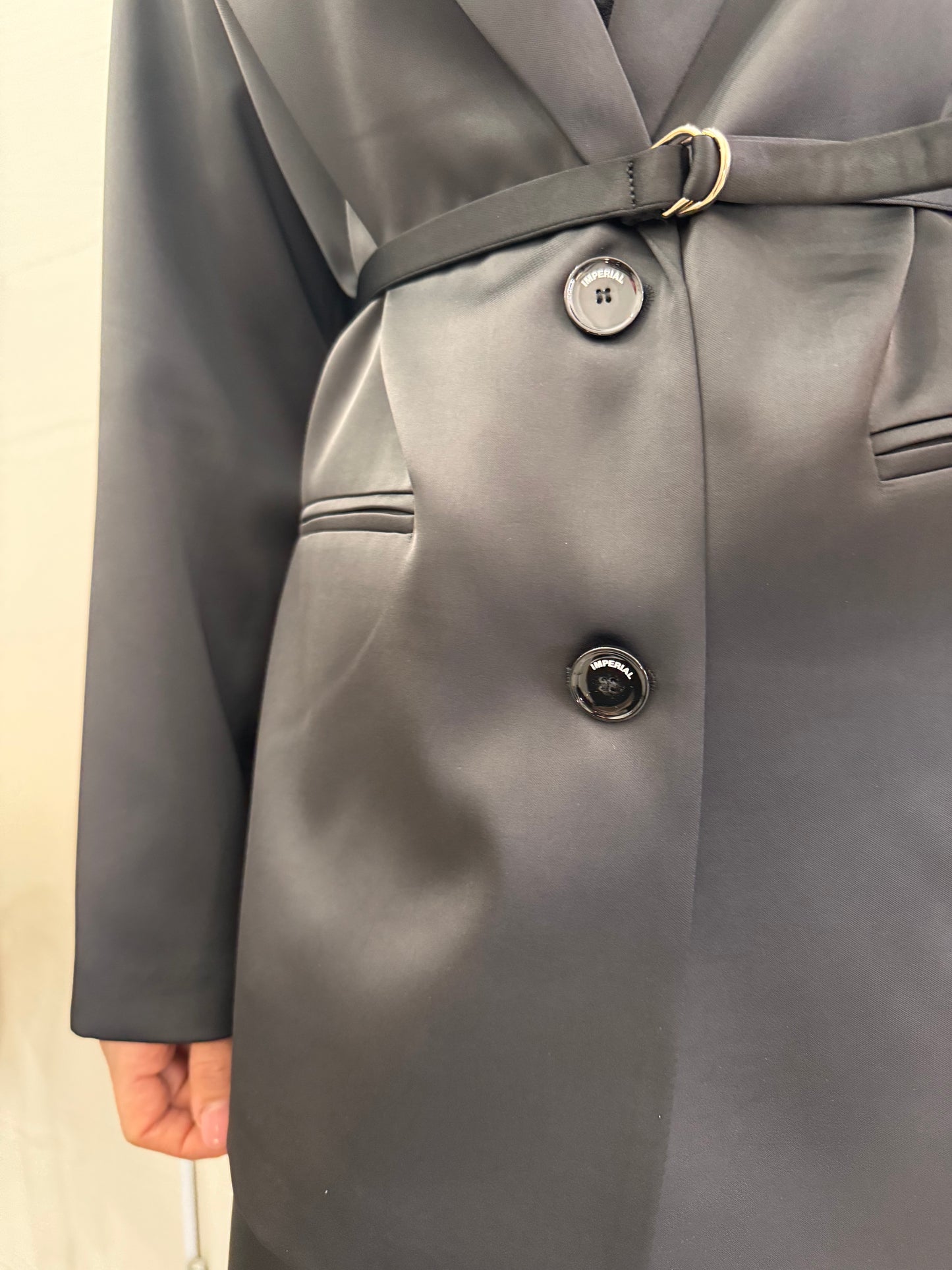 Blazer lucido nero