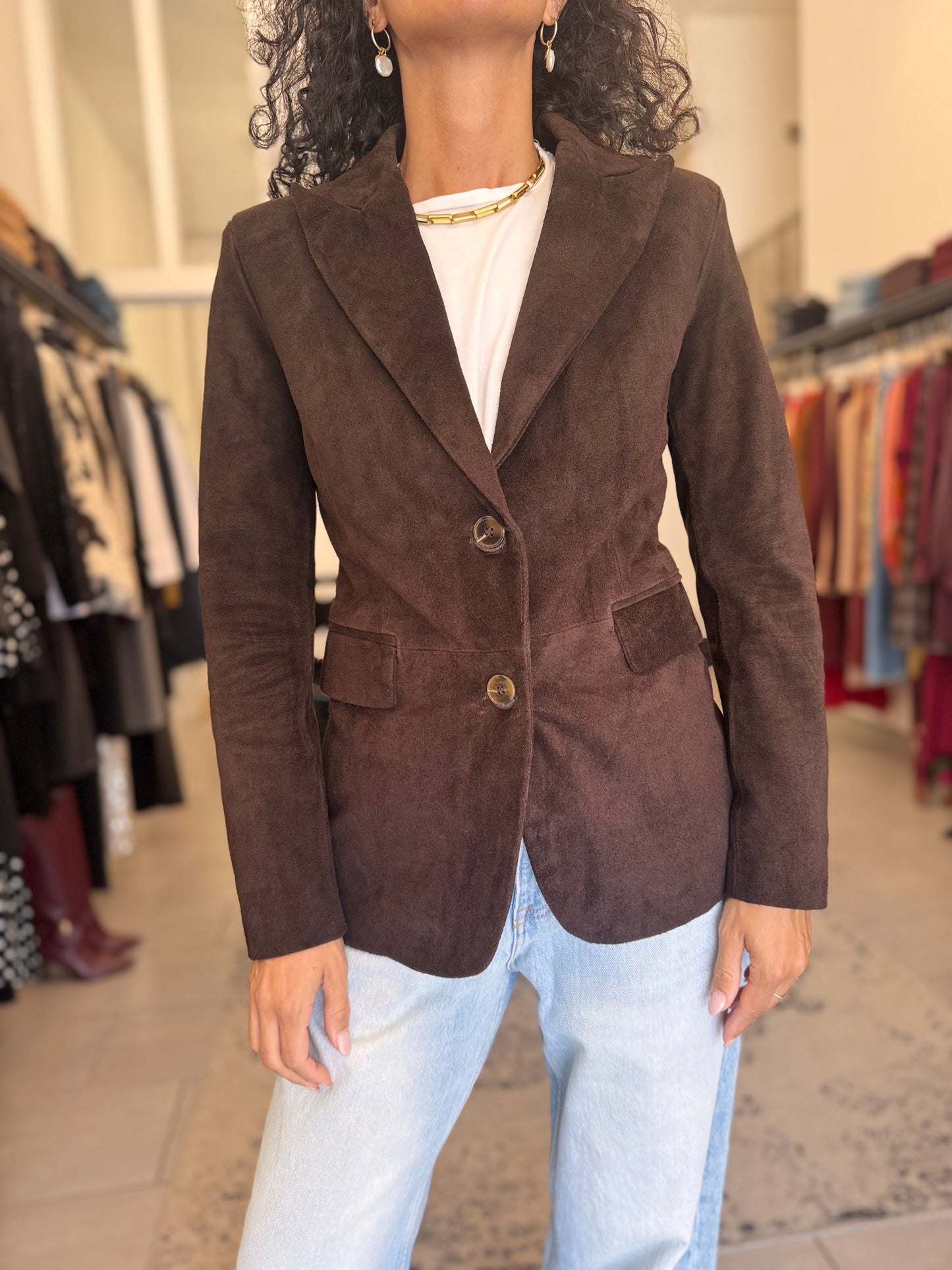 Blazer scamosciato Vicolo