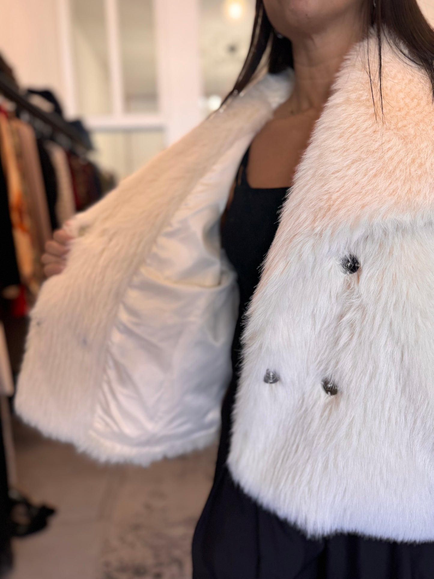 Pelliccia eco Eleh bianca