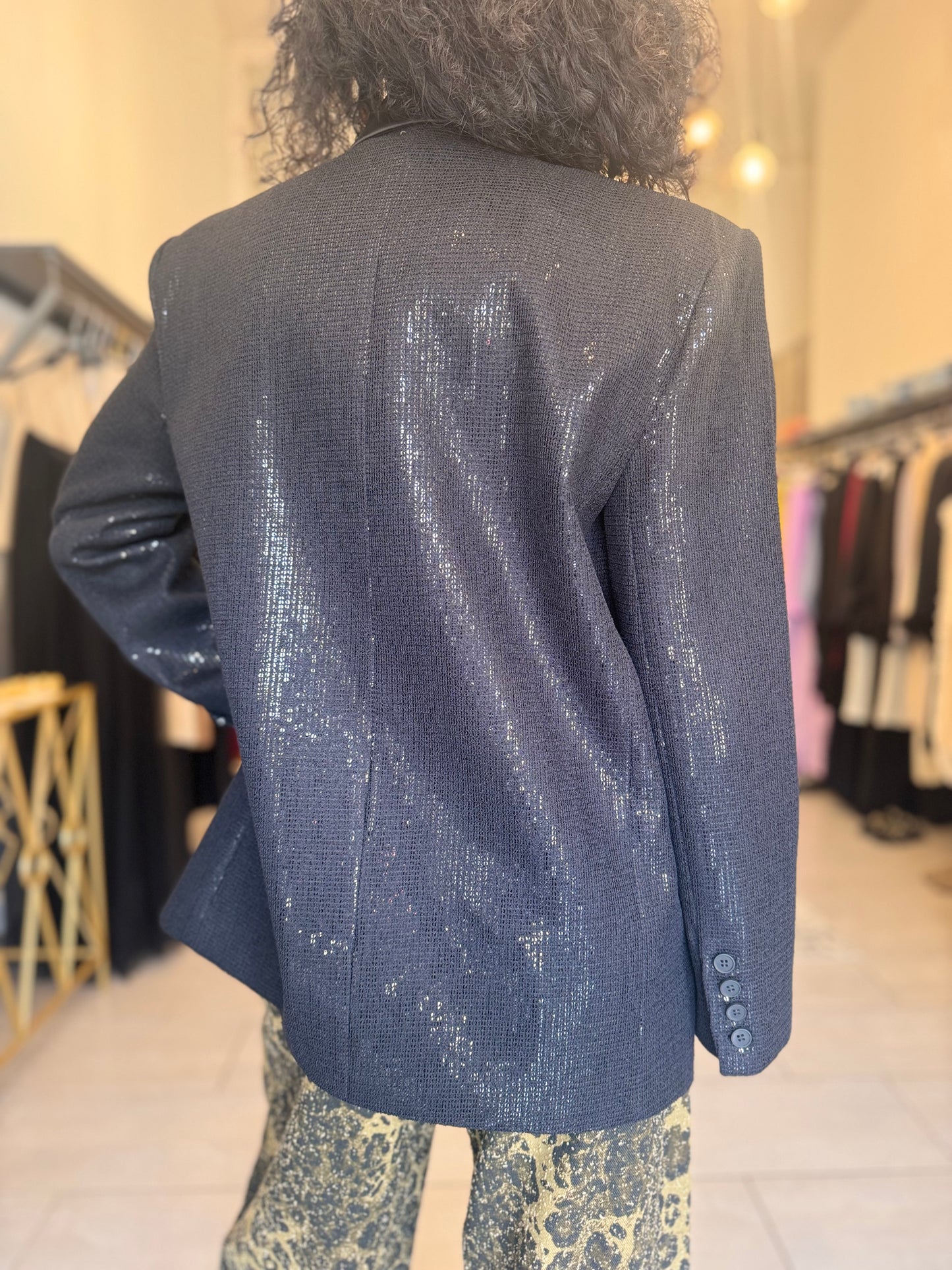 Blazer nero oversize