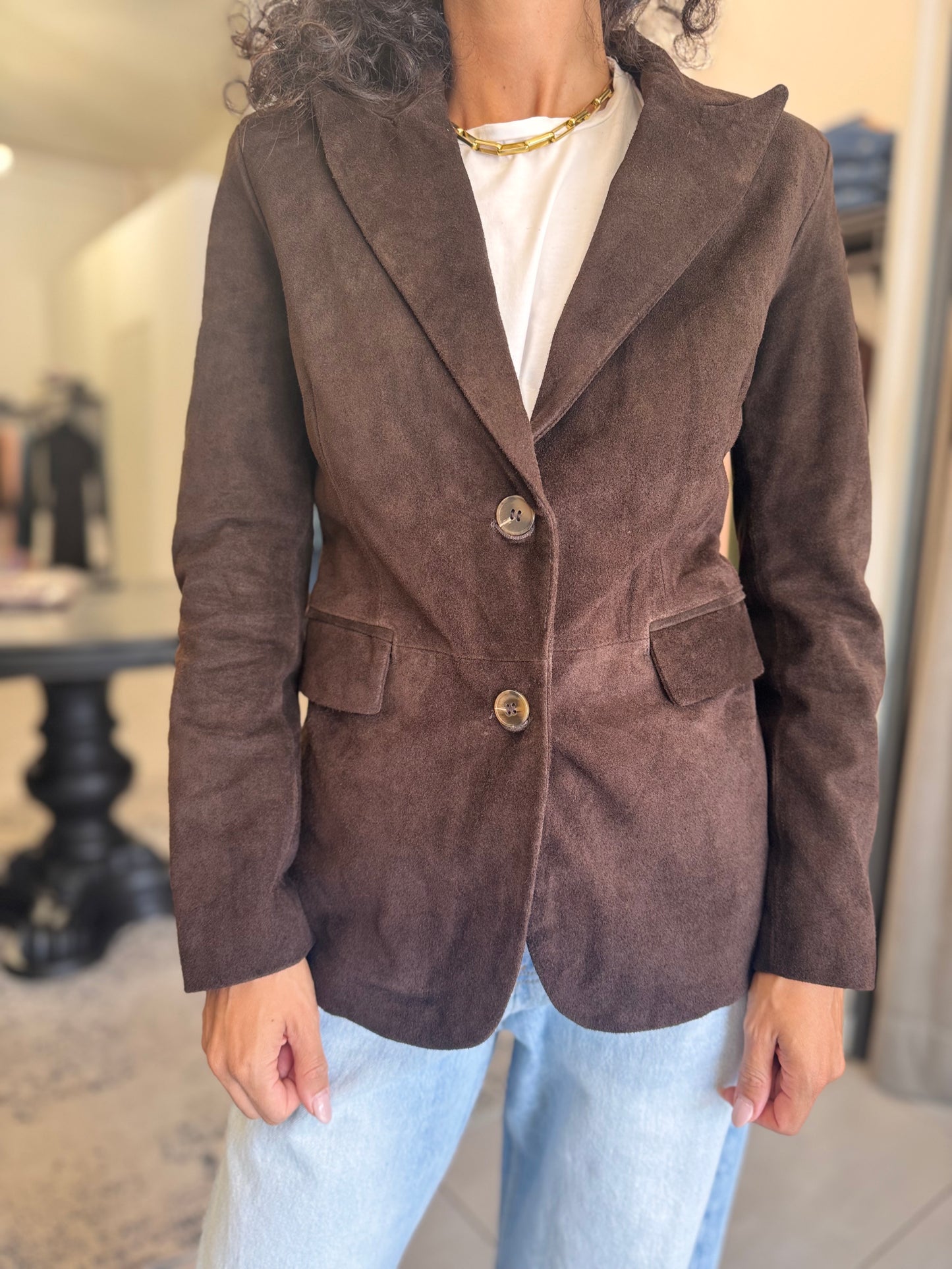 Blazer scamosciato Vicolo