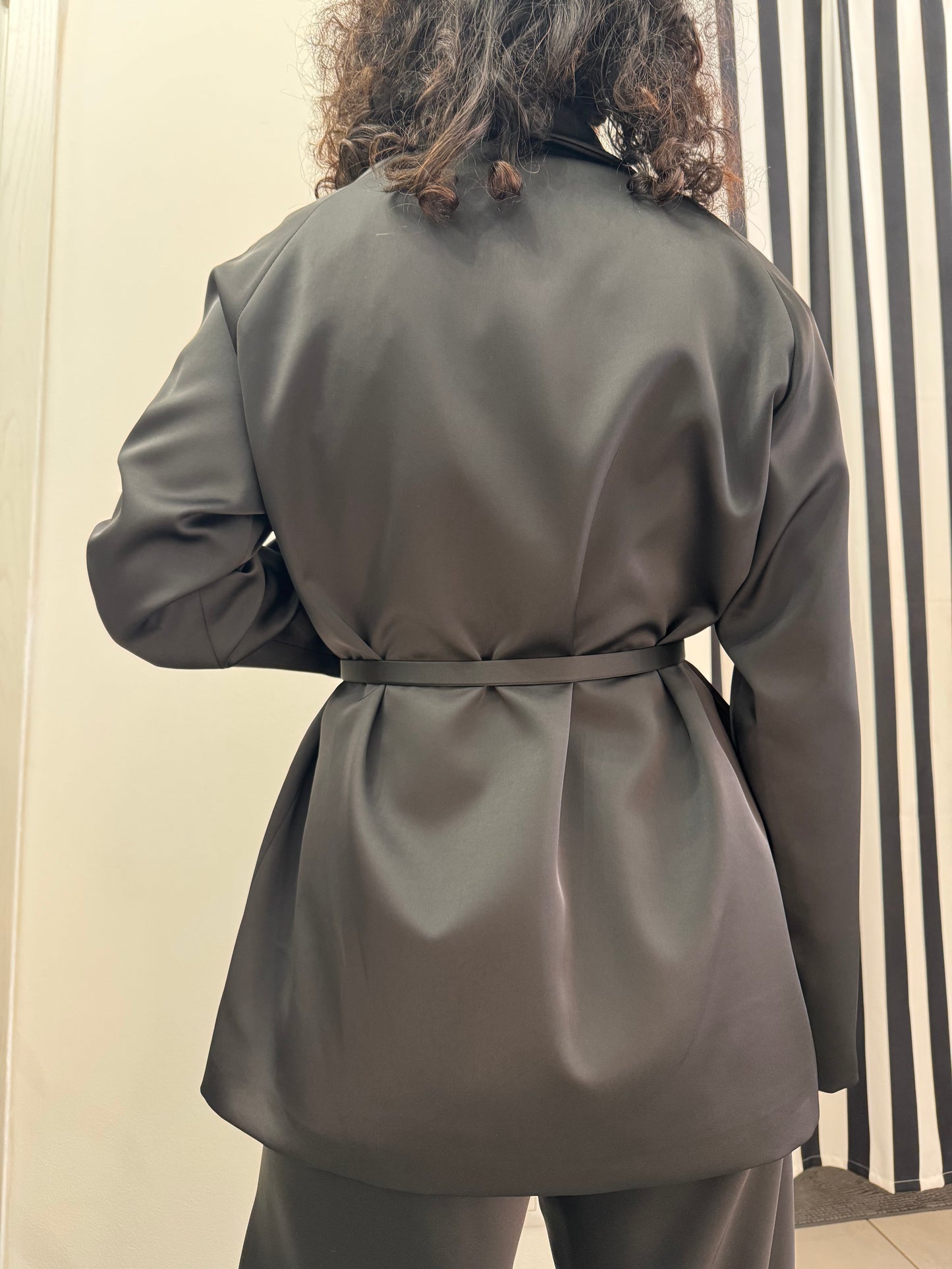 Blazer lucido nero