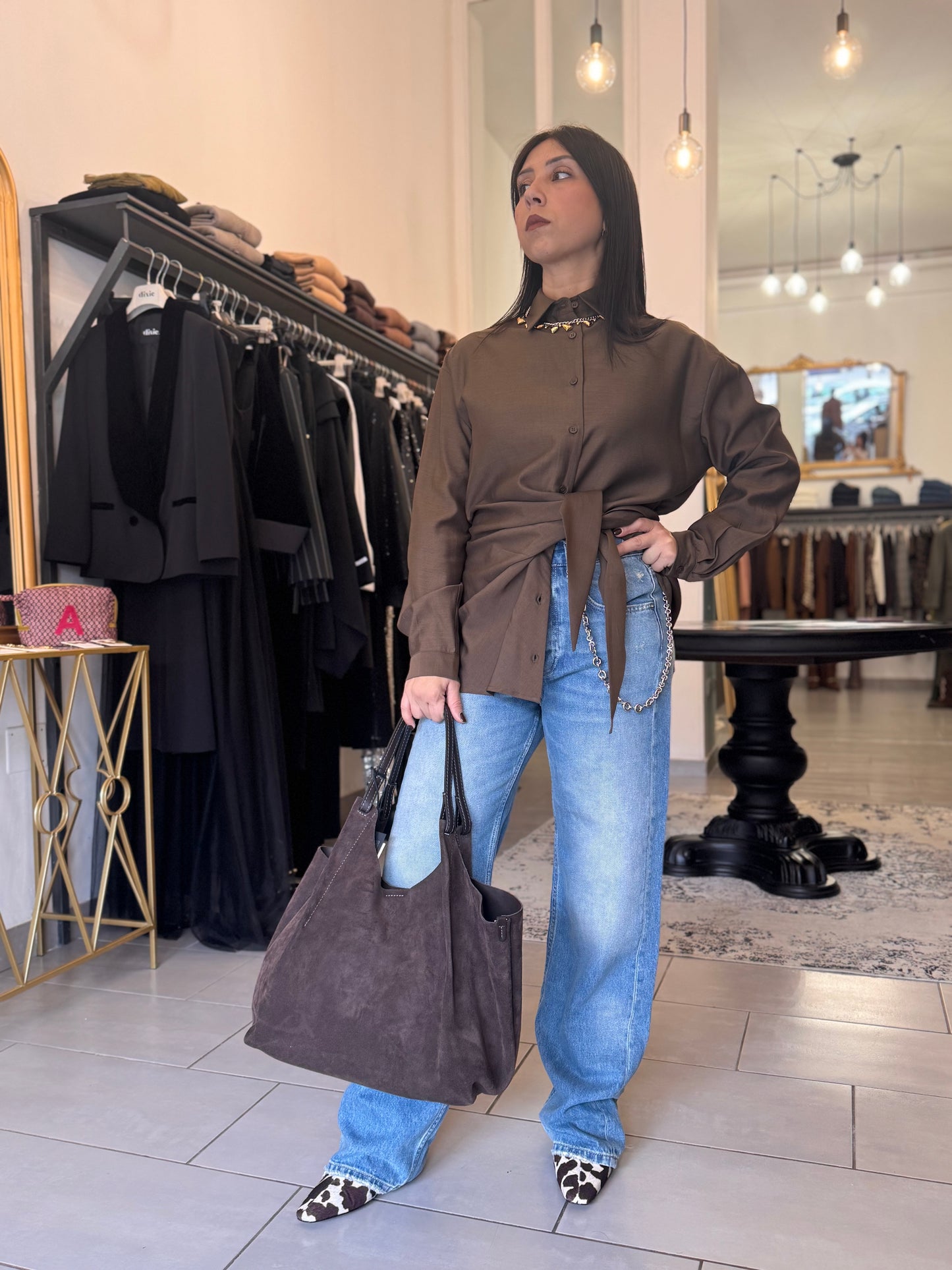 Camicia marrone Eleh