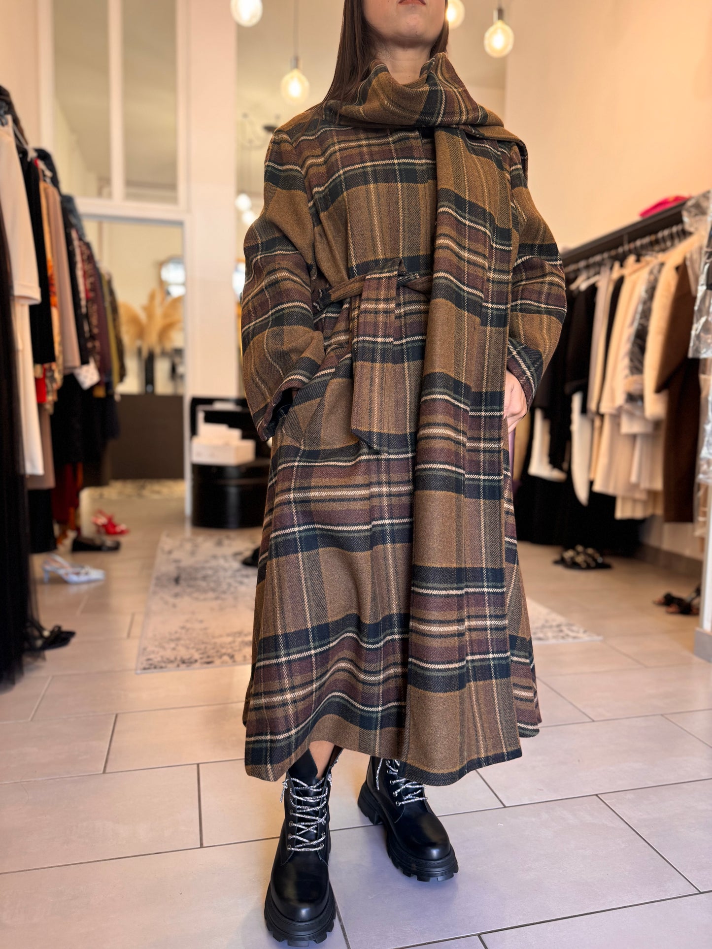 Cappotto Eleh a quadri