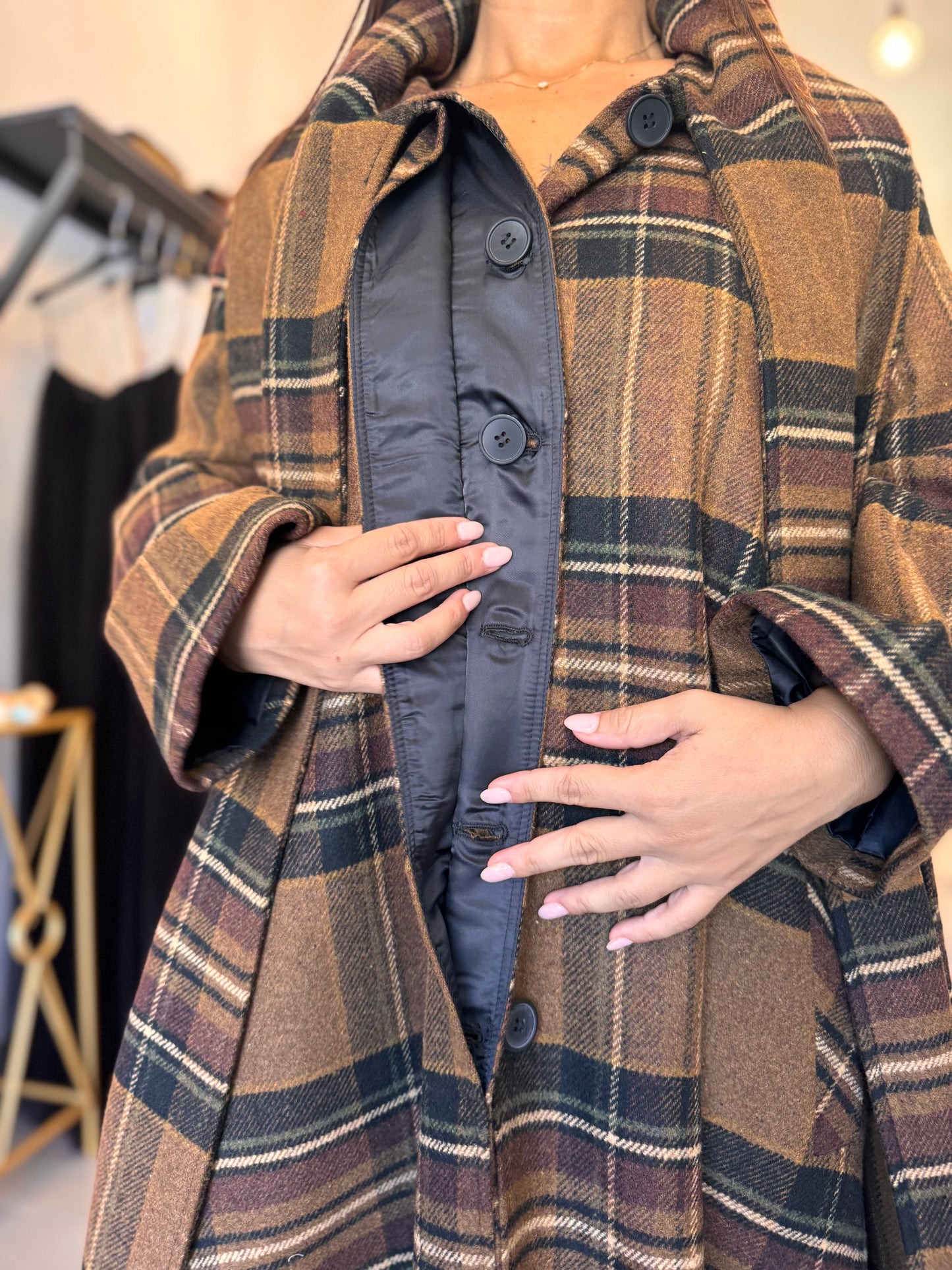Cappotto Eleh a quadri