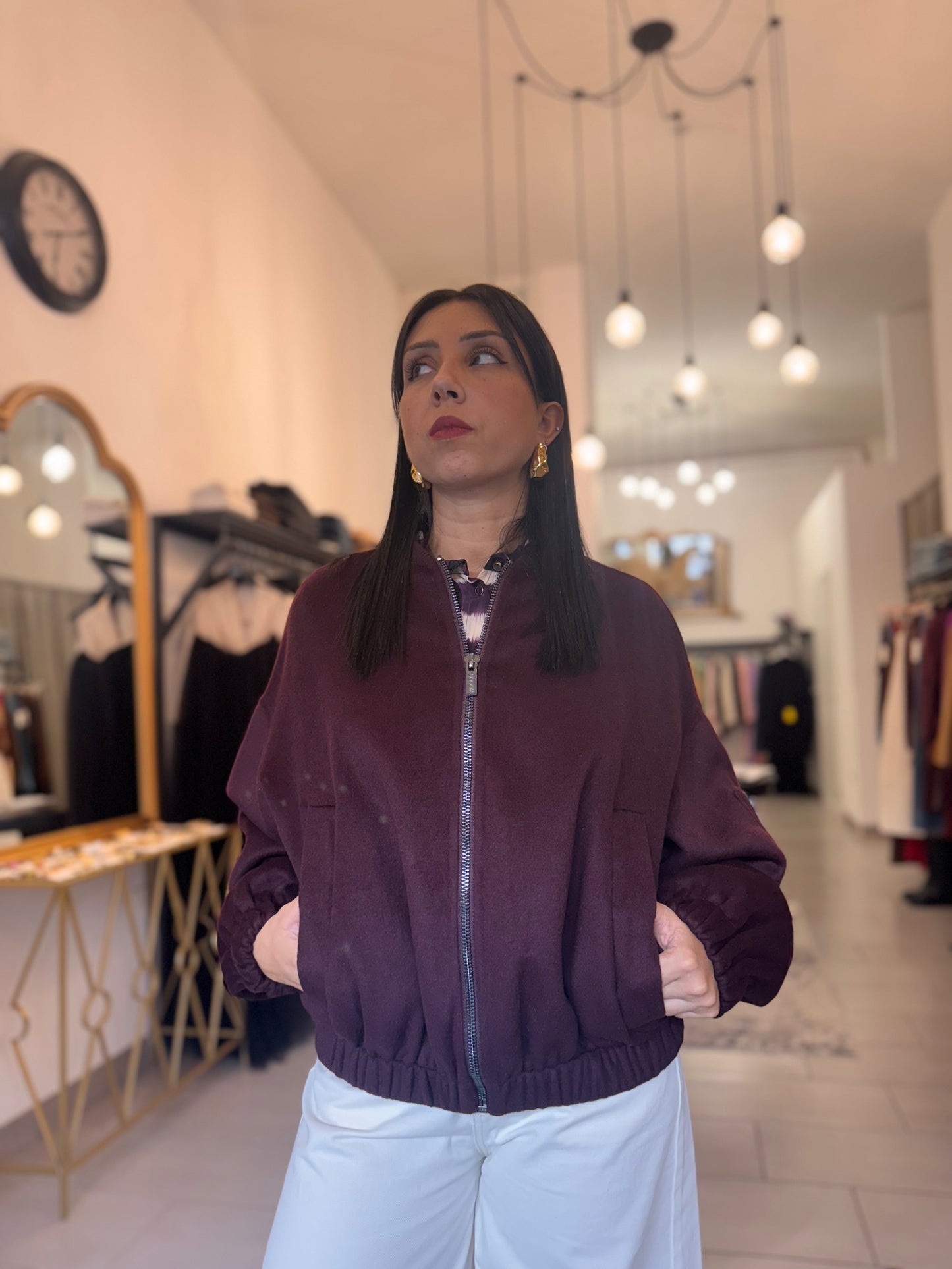 Bomber Vicolo Bordeaux