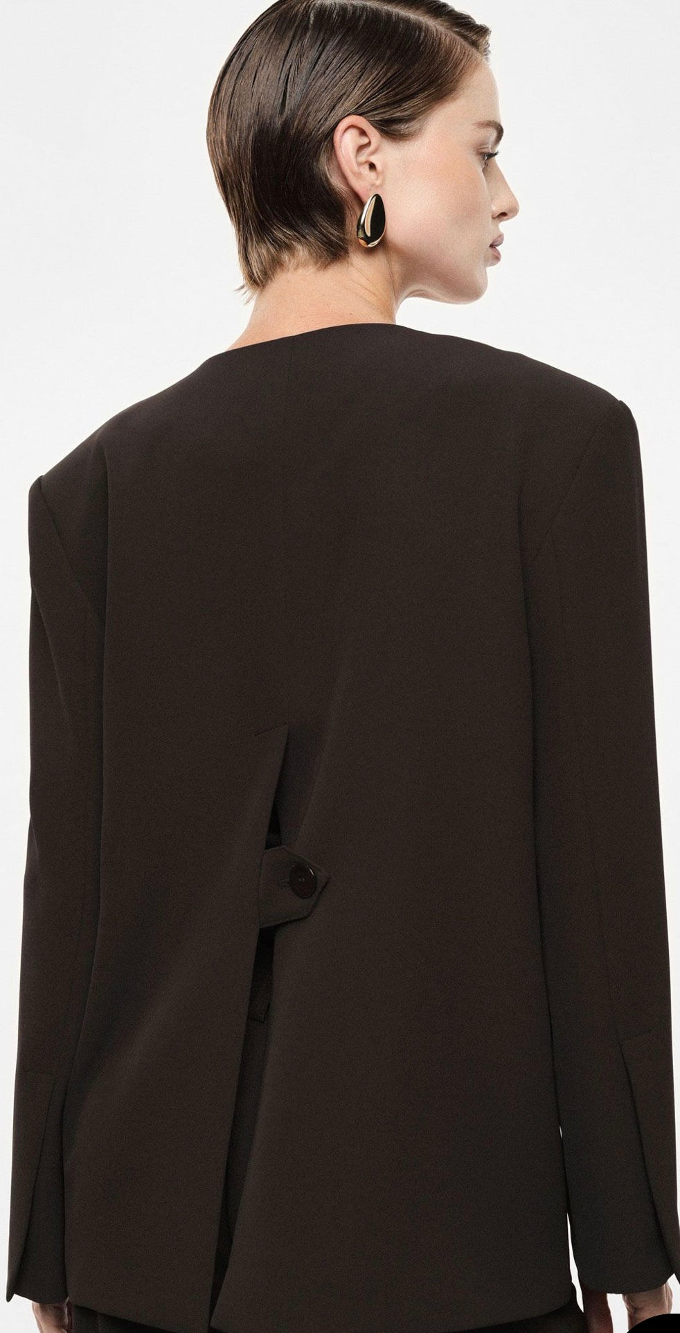 BLAZER COLLO TONDO CON CHIUSURA A BOTTONI
