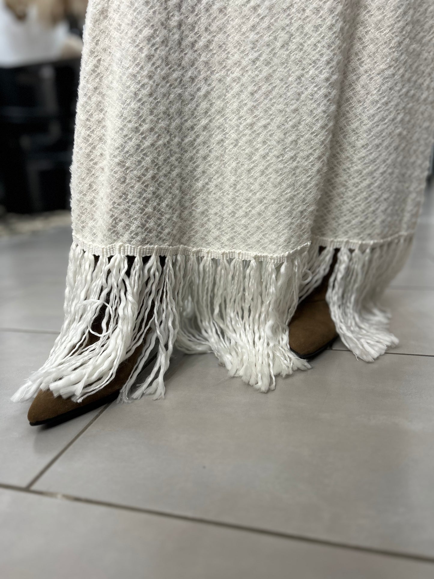 Abito maglia Eleh con frange