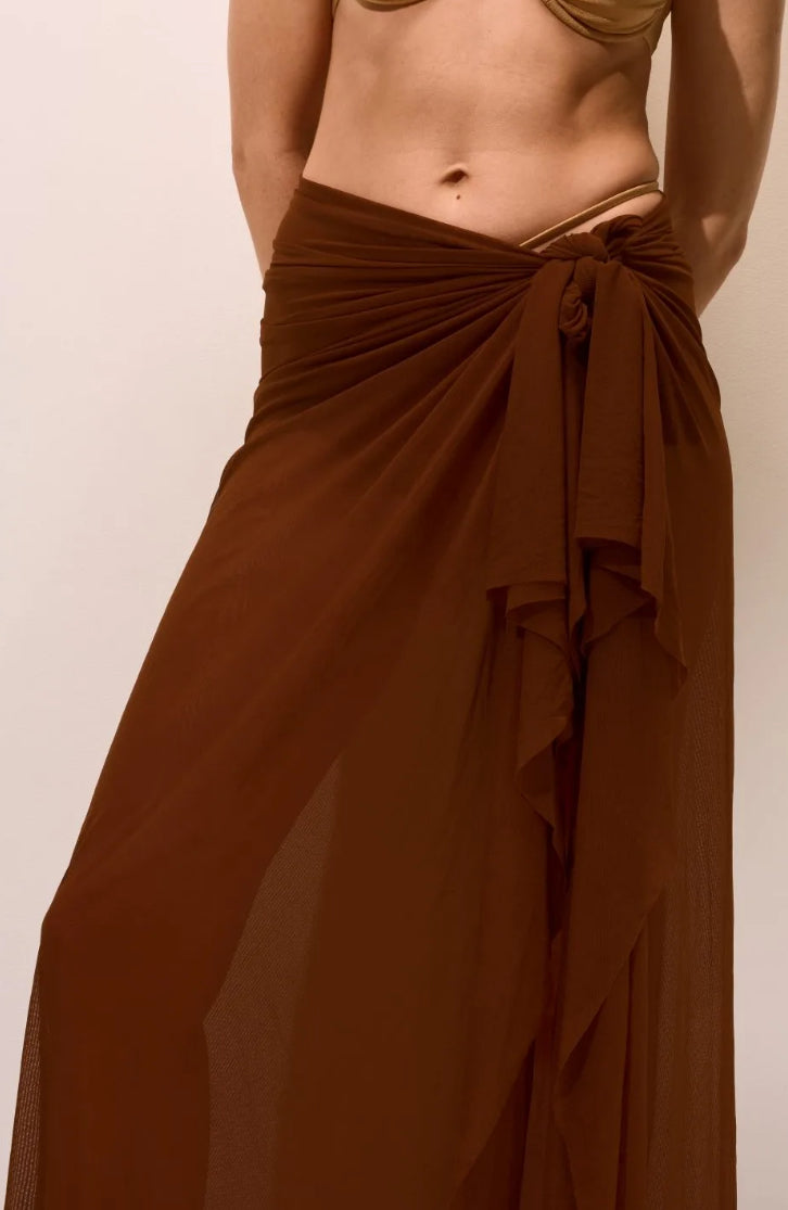 Pareo tulle marrone Matinèe