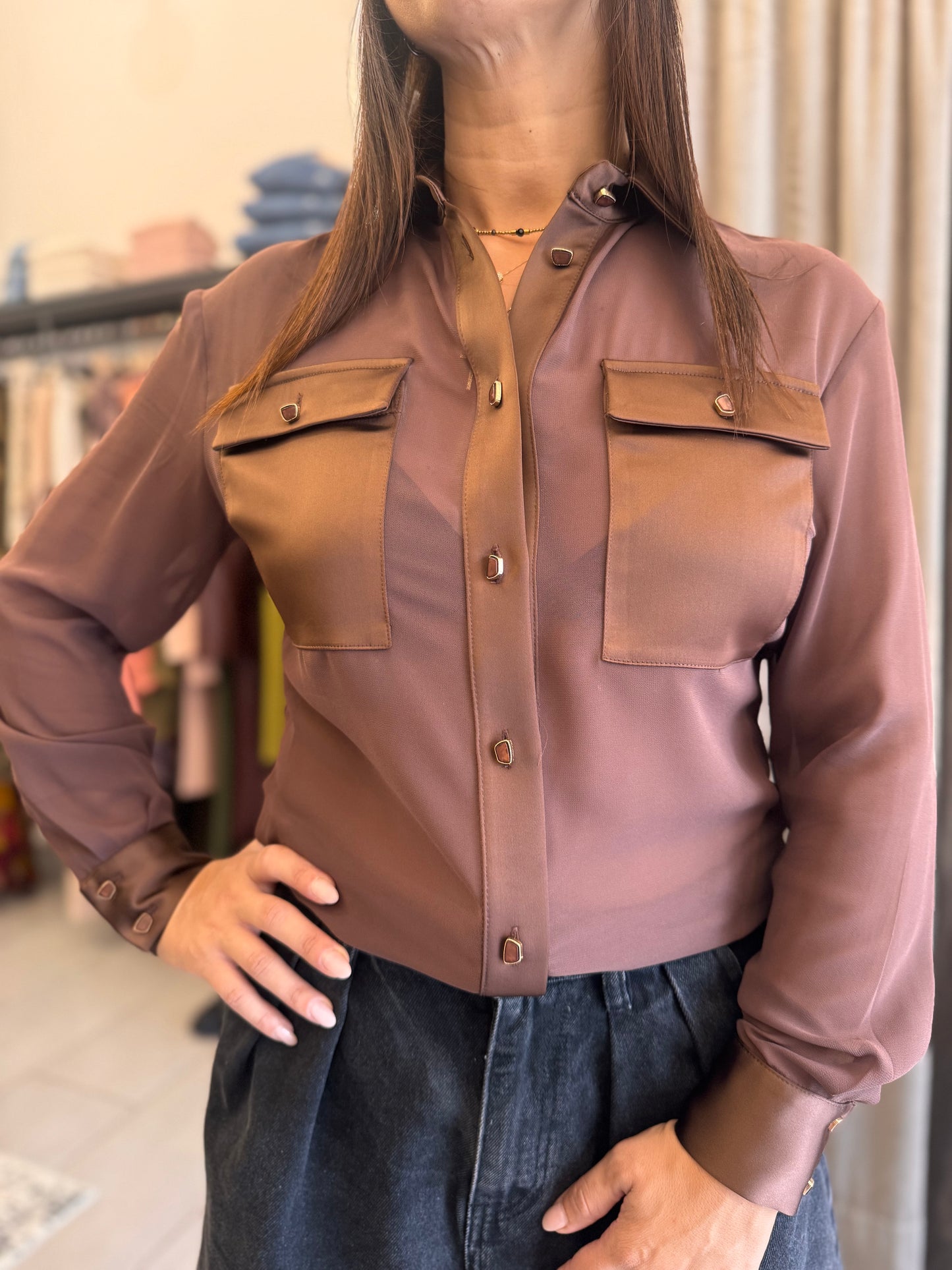 Camicia trasparente Silence