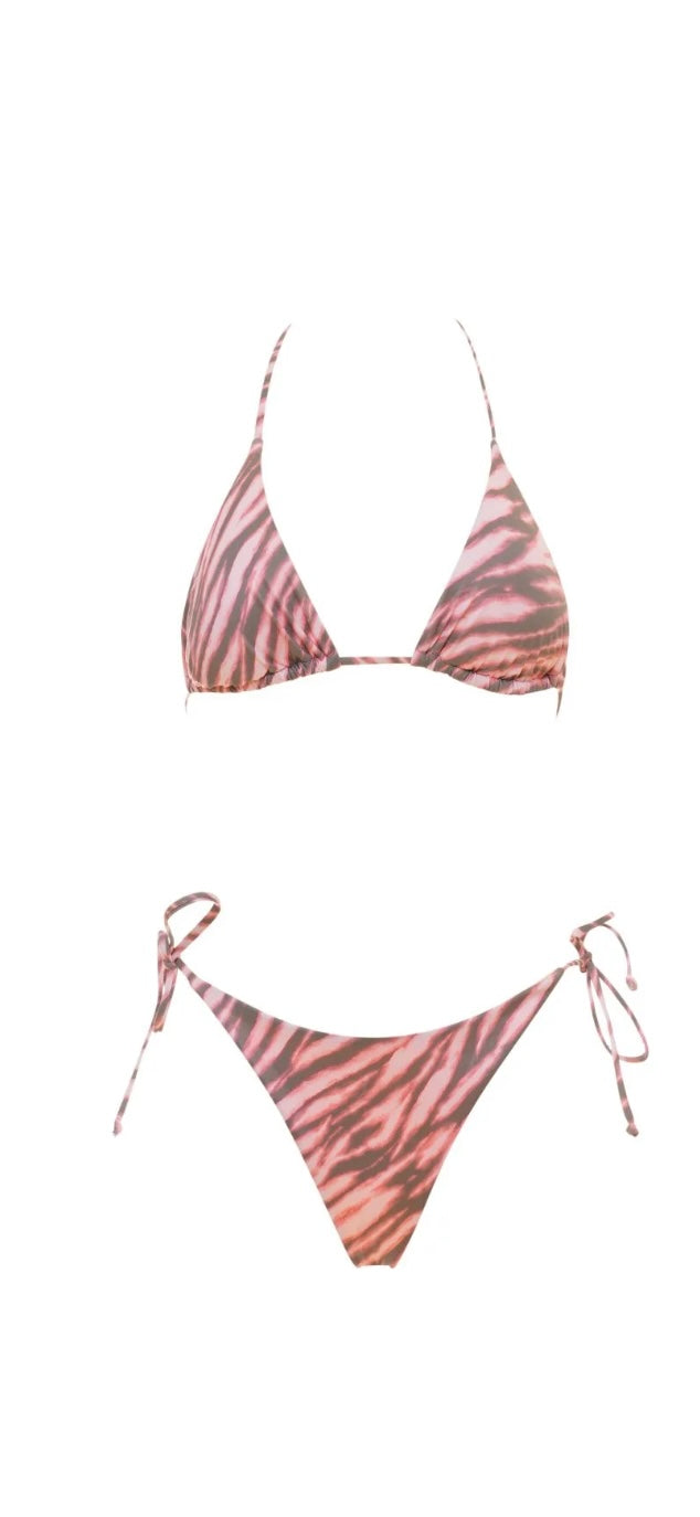 Bikini zebrato rosa Matinèe