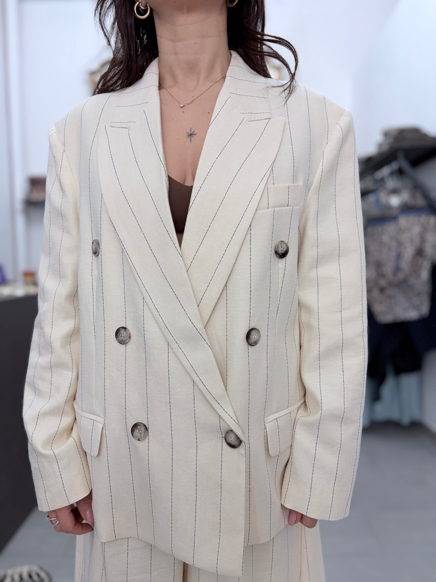 Blazer Over Vicili gessato