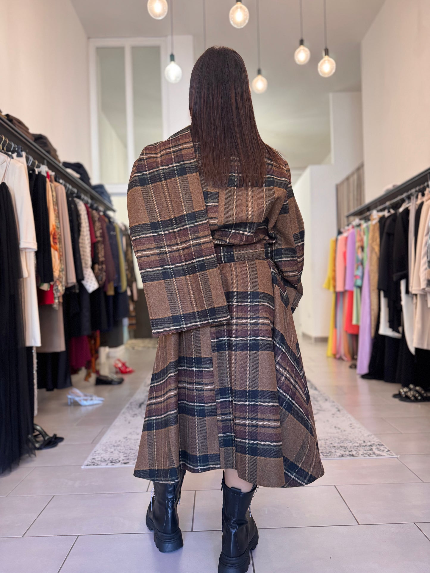 Cappotto Eleh a quadri