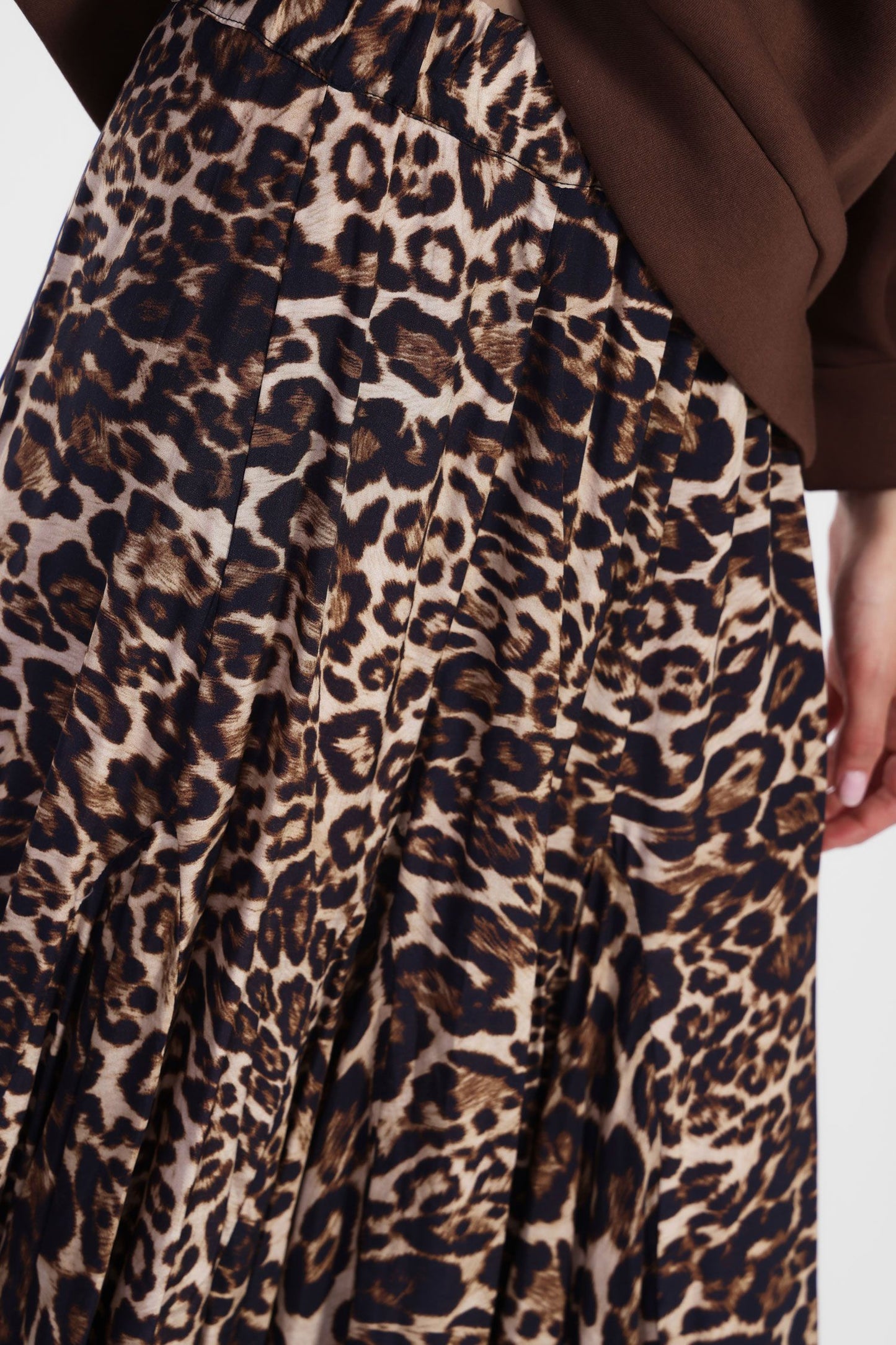 Gonna midi stampa animalier