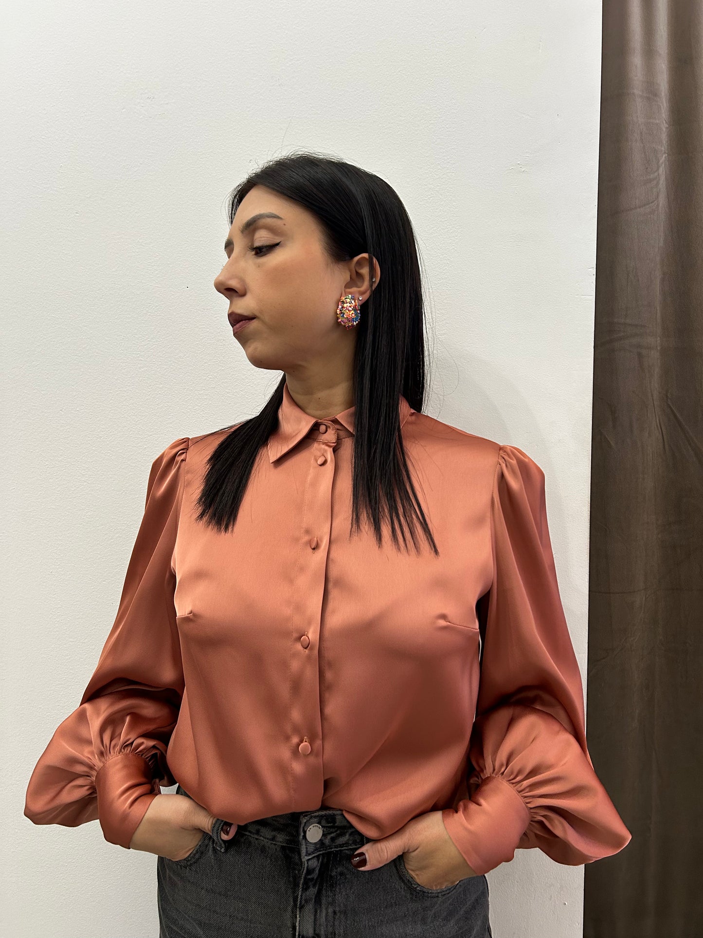 Camicia Silence Limited rosa salmone