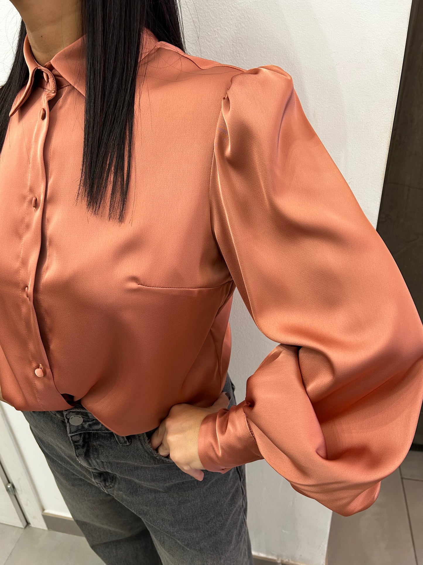 Camicia Silence Limited rosa salmone