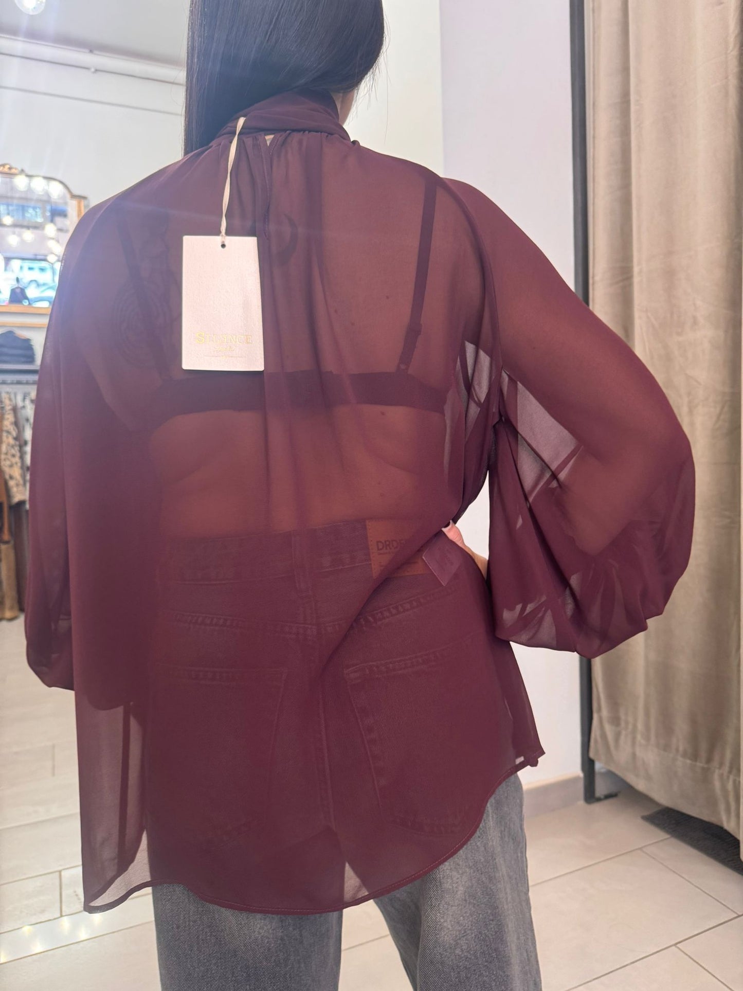 Camicia Silence Limited bordeaux