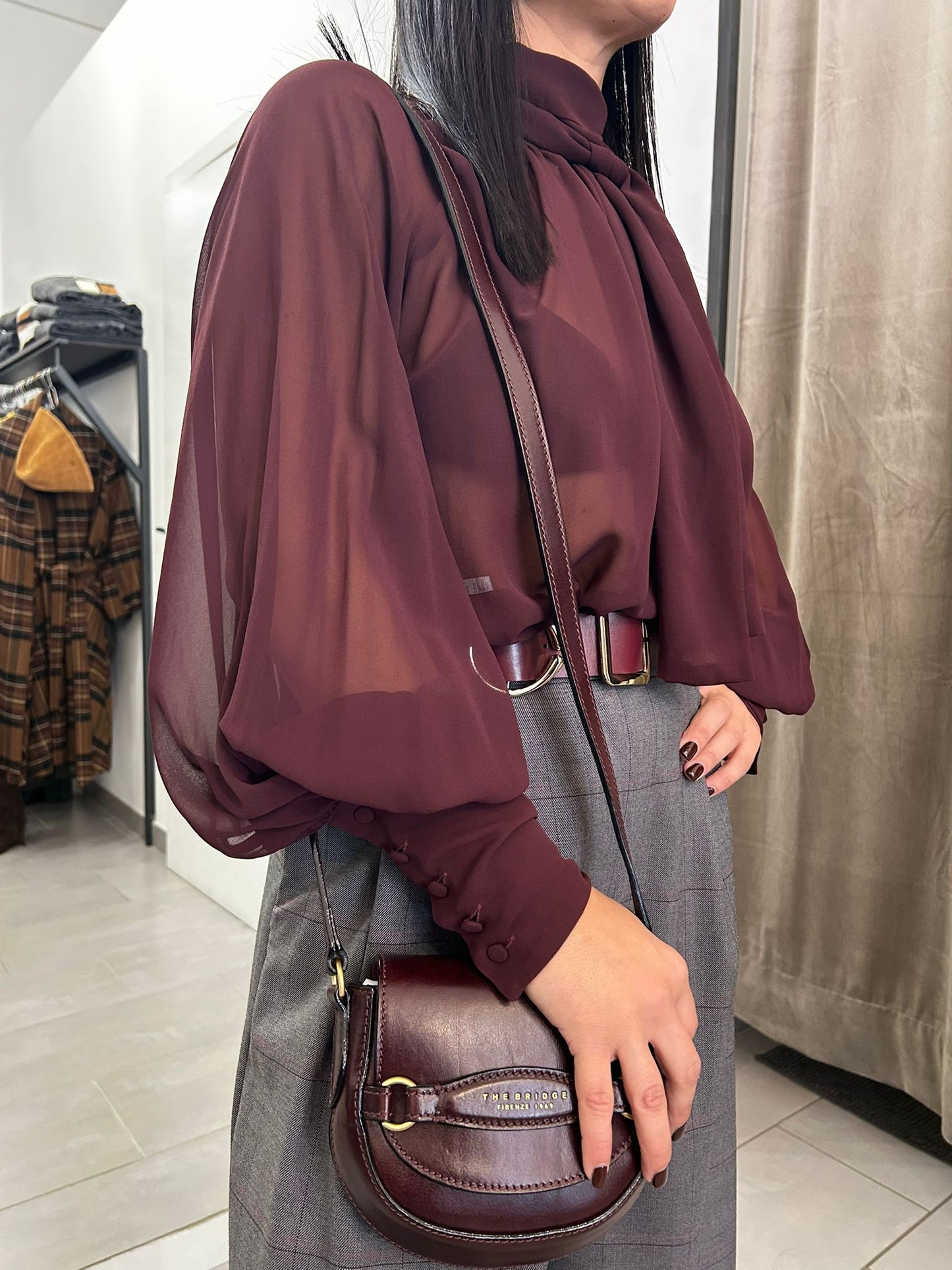 Camicia Silence Limited bordeaux