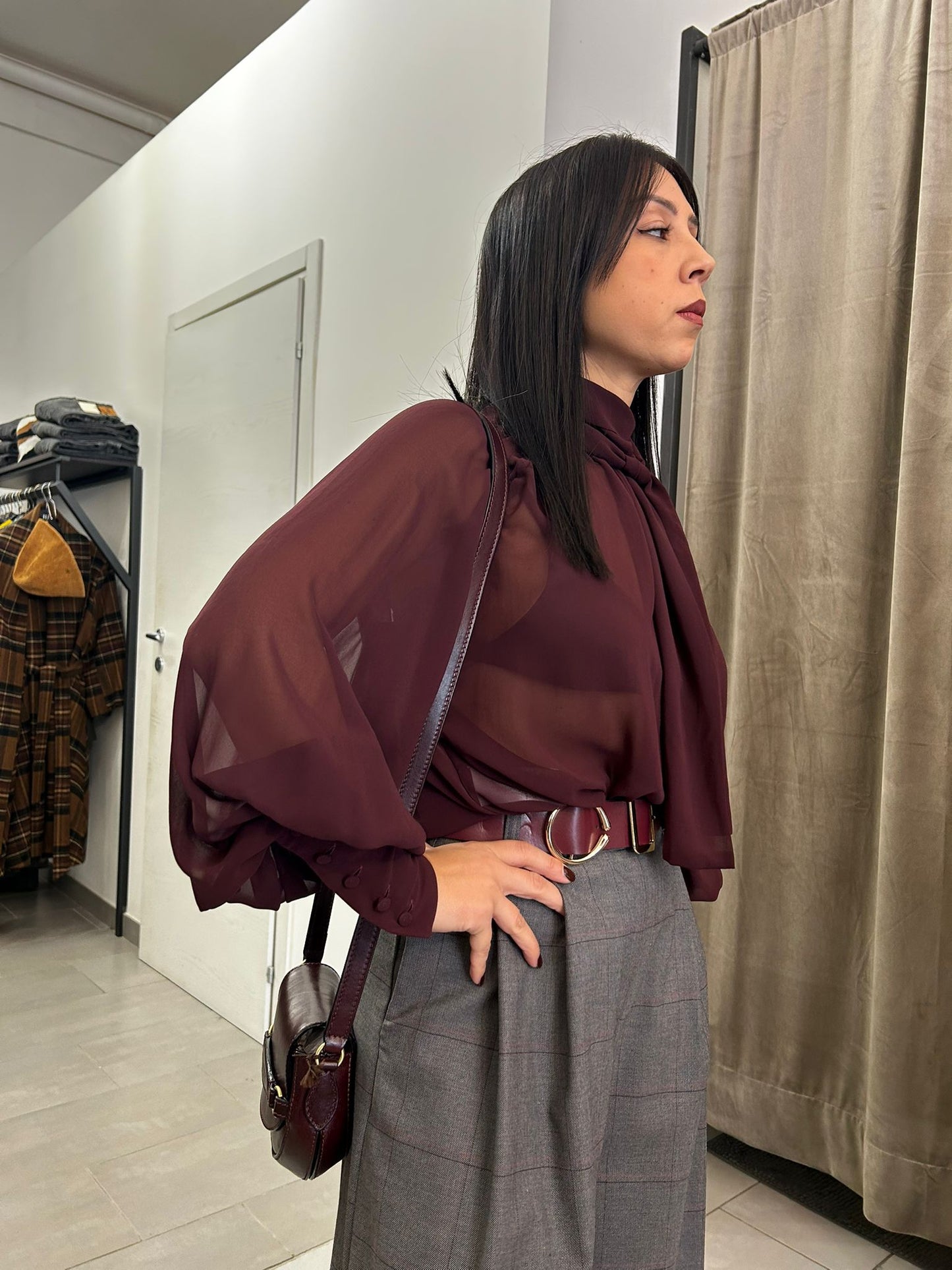 Camicia Silence Limited bordeaux