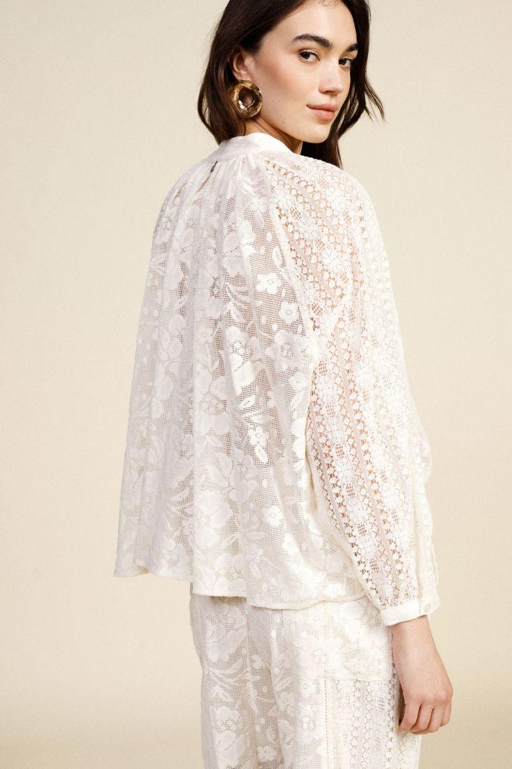 Camicia ampia in pizzo Dixie