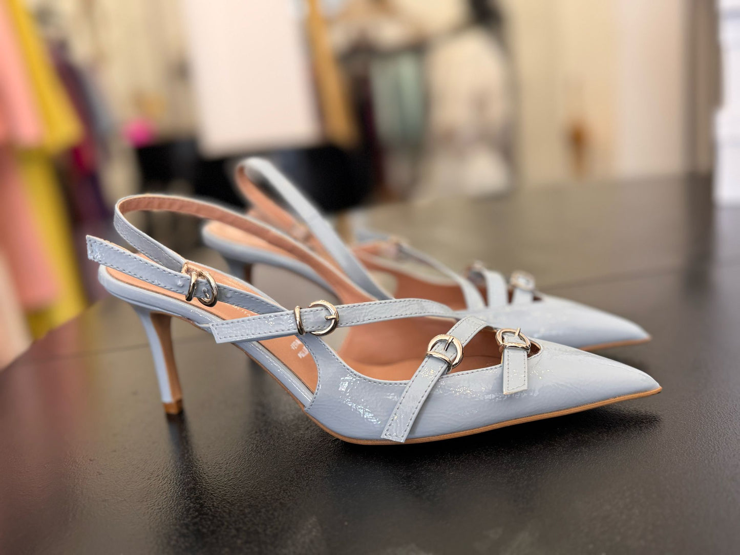 Décolleté Slingback in vernice