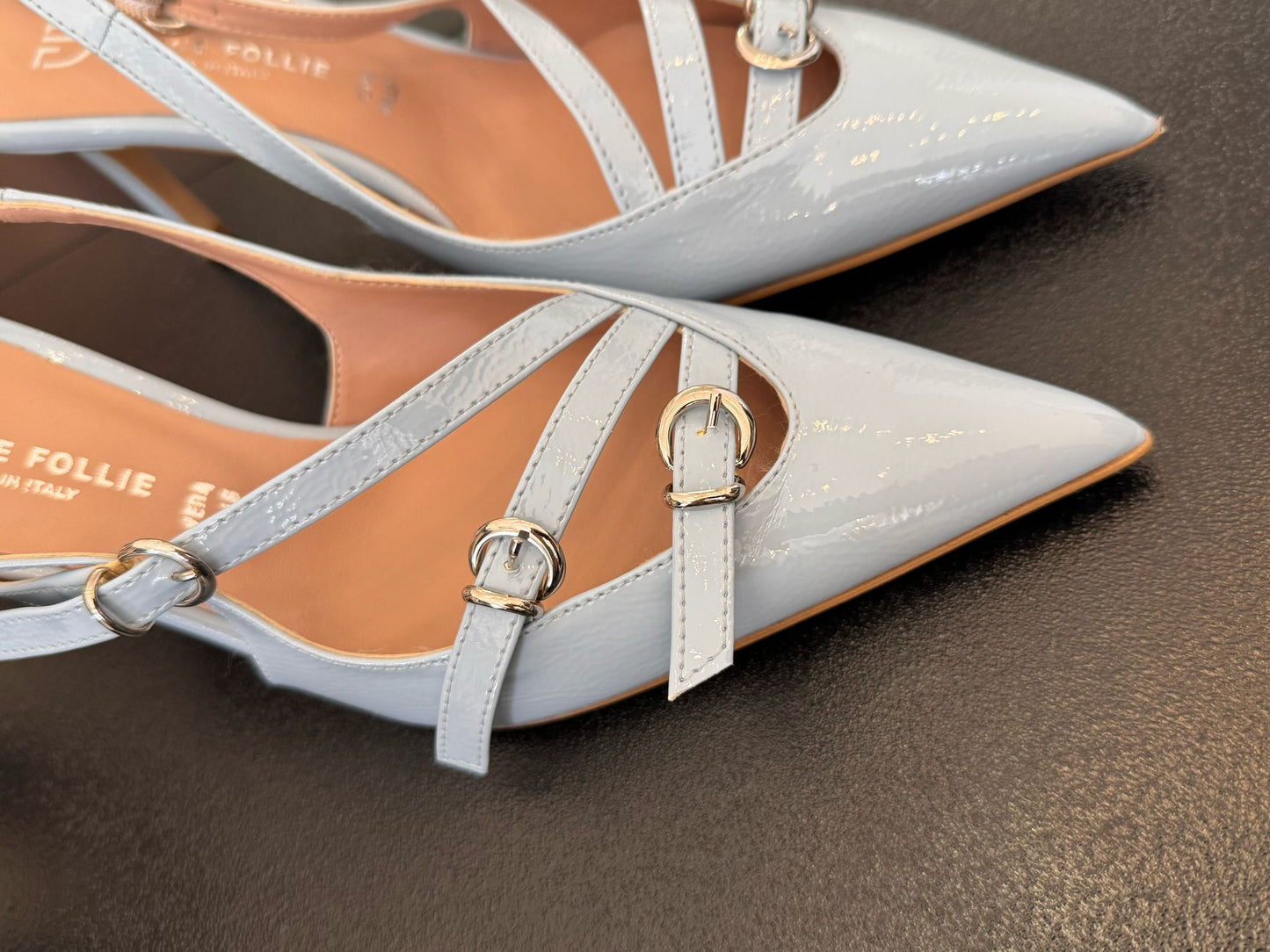 Décolleté Slingback in vernice