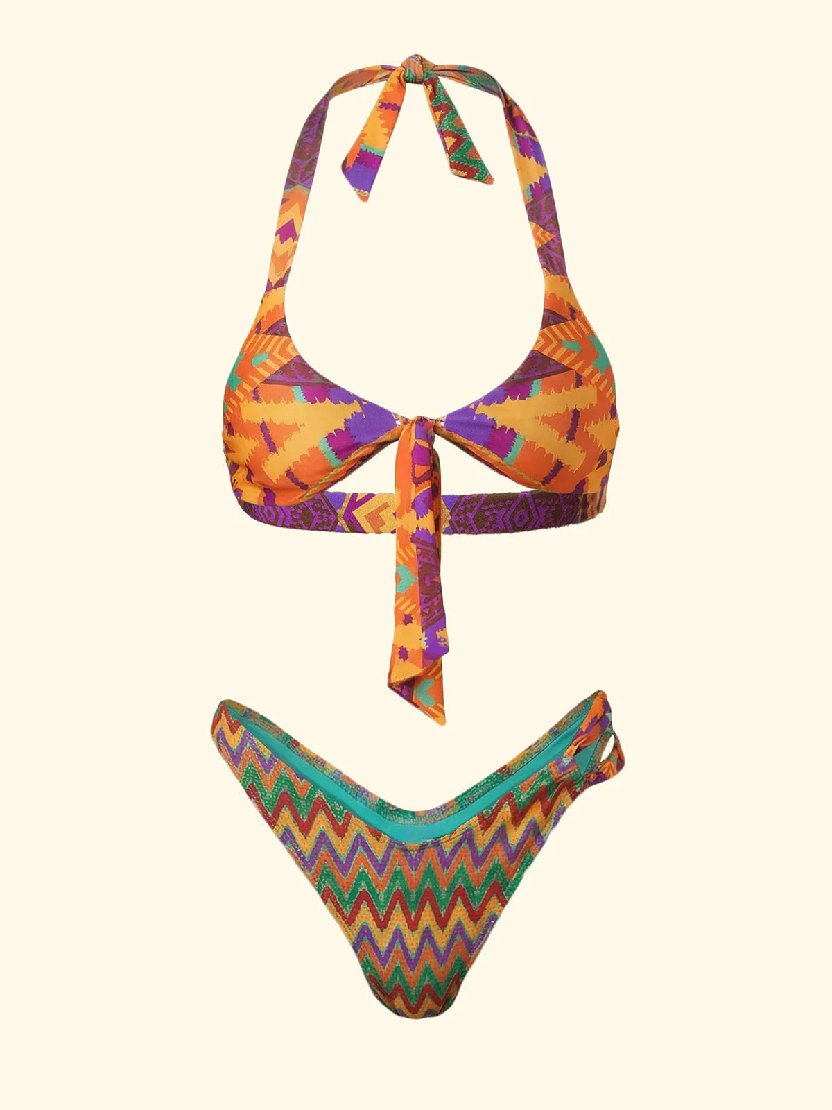BIKINI DONNA F**K TOP REGOLABILE E SLIP AMERICANO FISSO