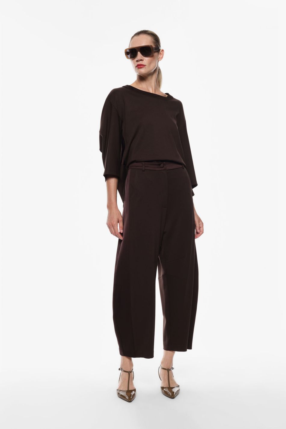 PANTALONI AMPI A VITA ALTA
