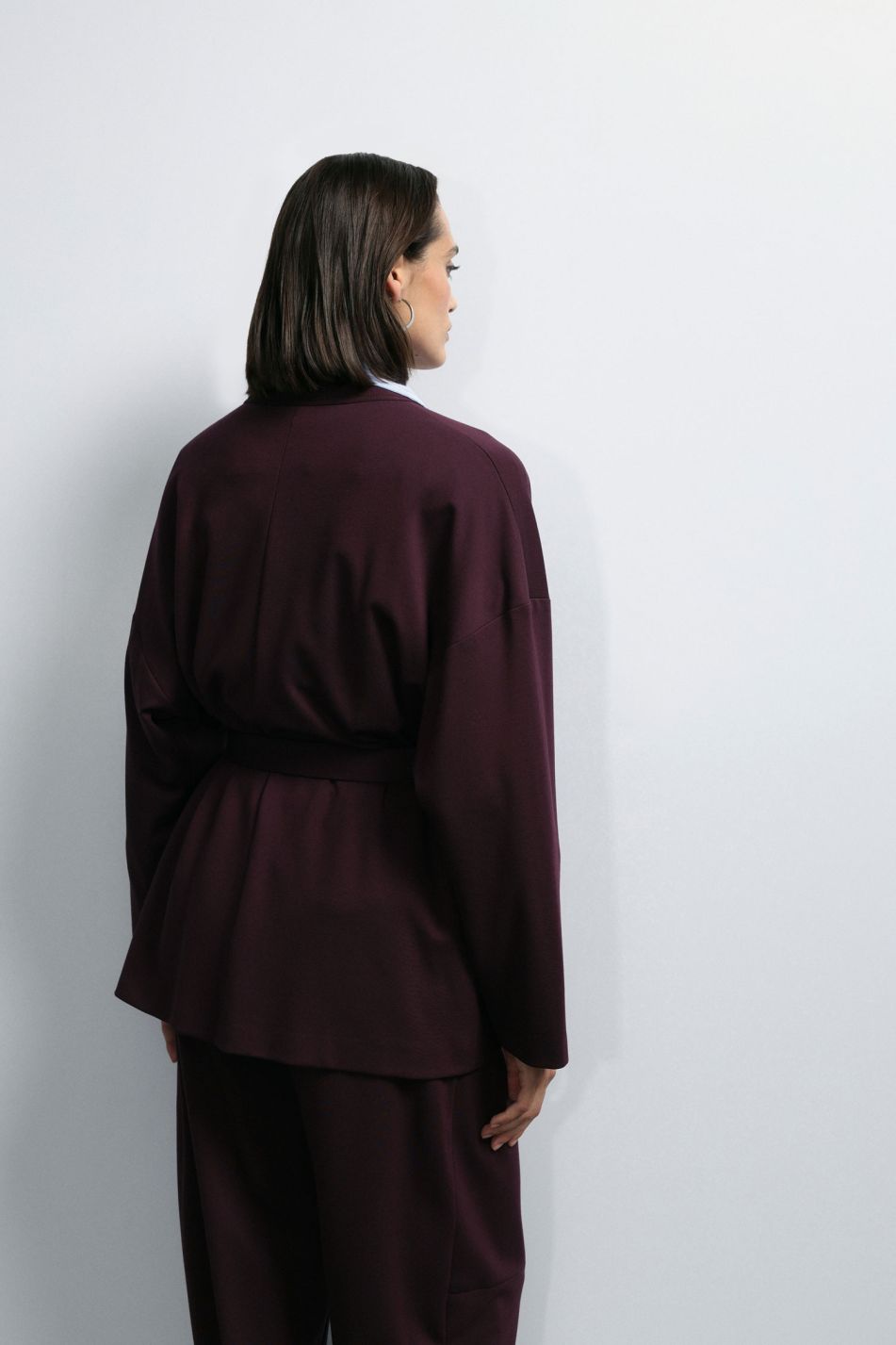 GIUBBOTTO STILE CARDIGAN CON CINTURA REGOLABILE