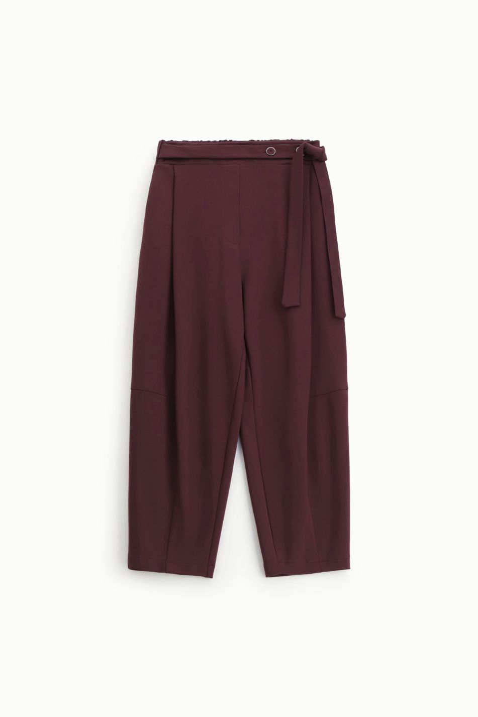 CROPPED TROUSERS CON CINTURA ALTA