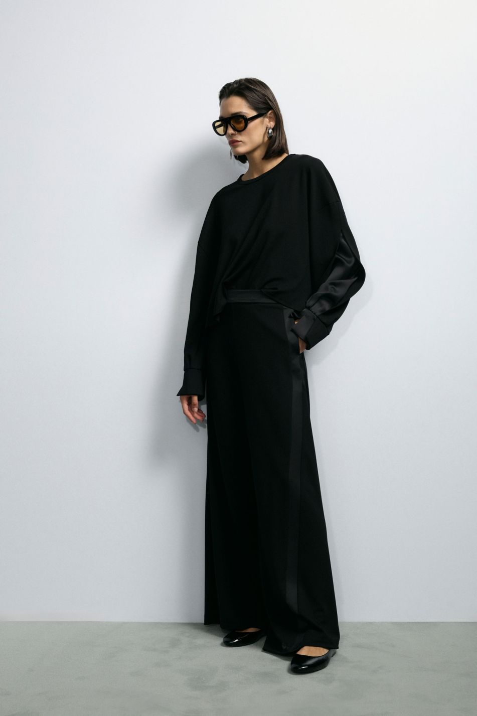 PANTALONI PALAZZO ELEGANTI A VITA ALTA