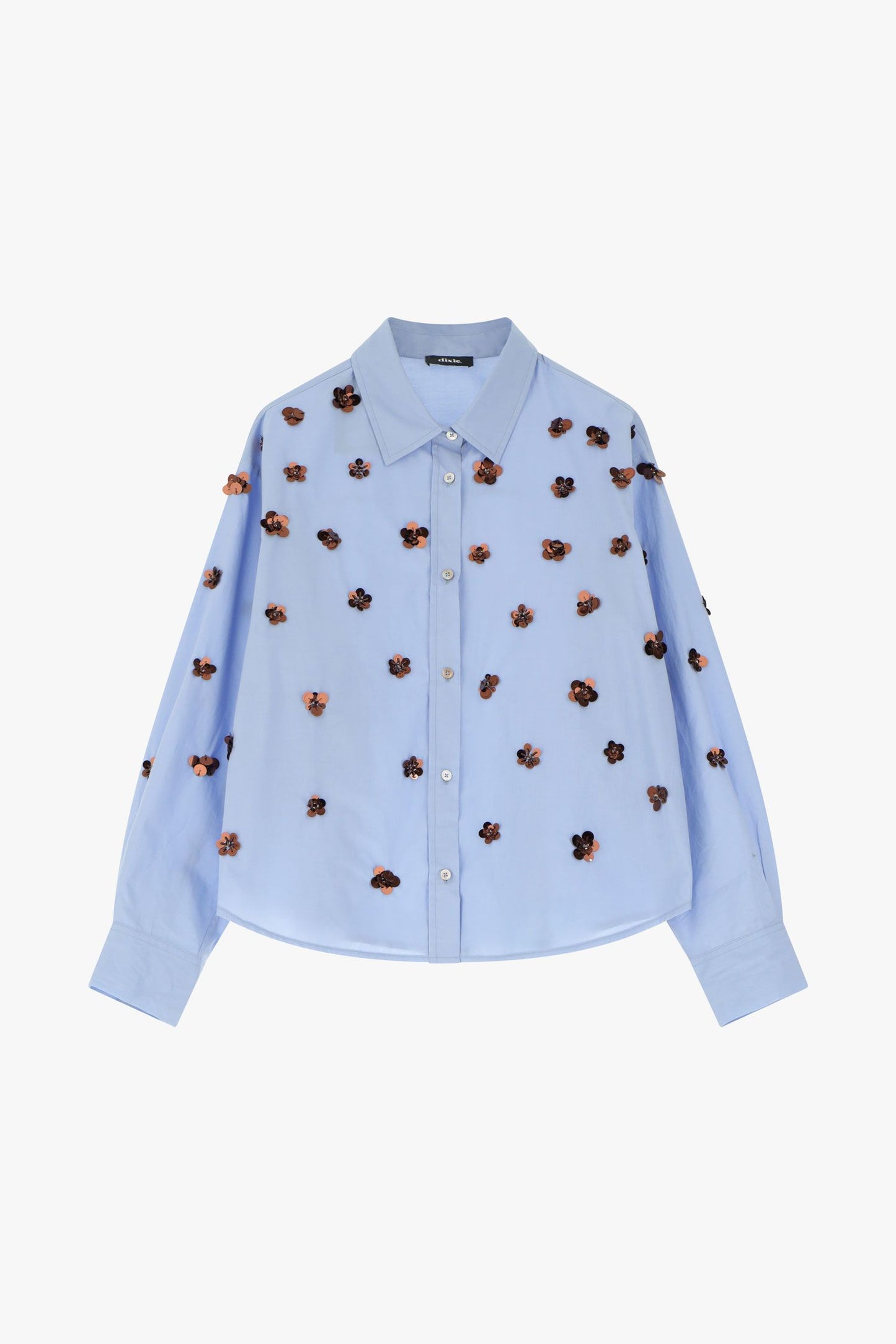 Camicia con fiori decorativi