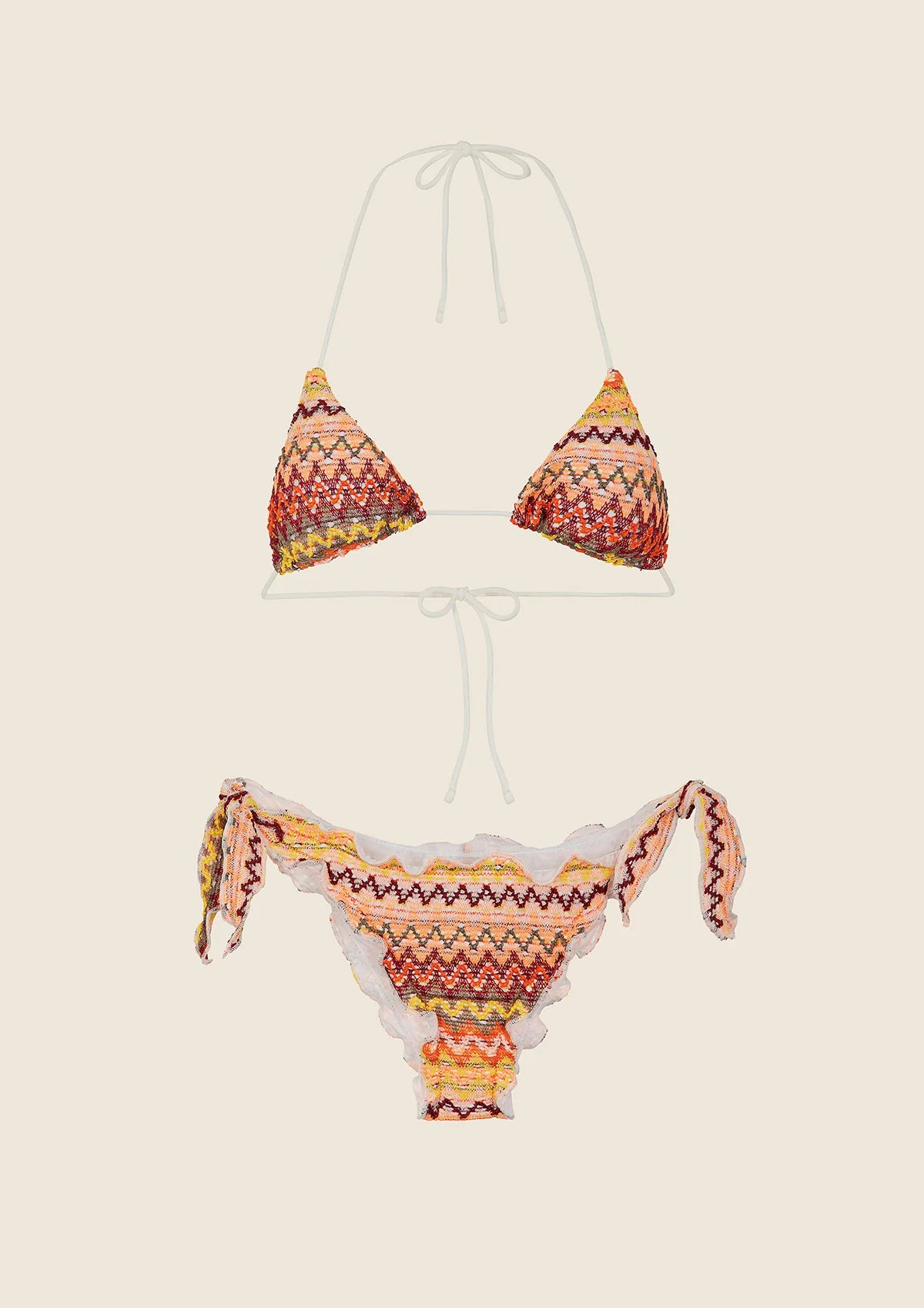 Bikini Donna F**K Triangolo con Slip Regolabile Fantasia