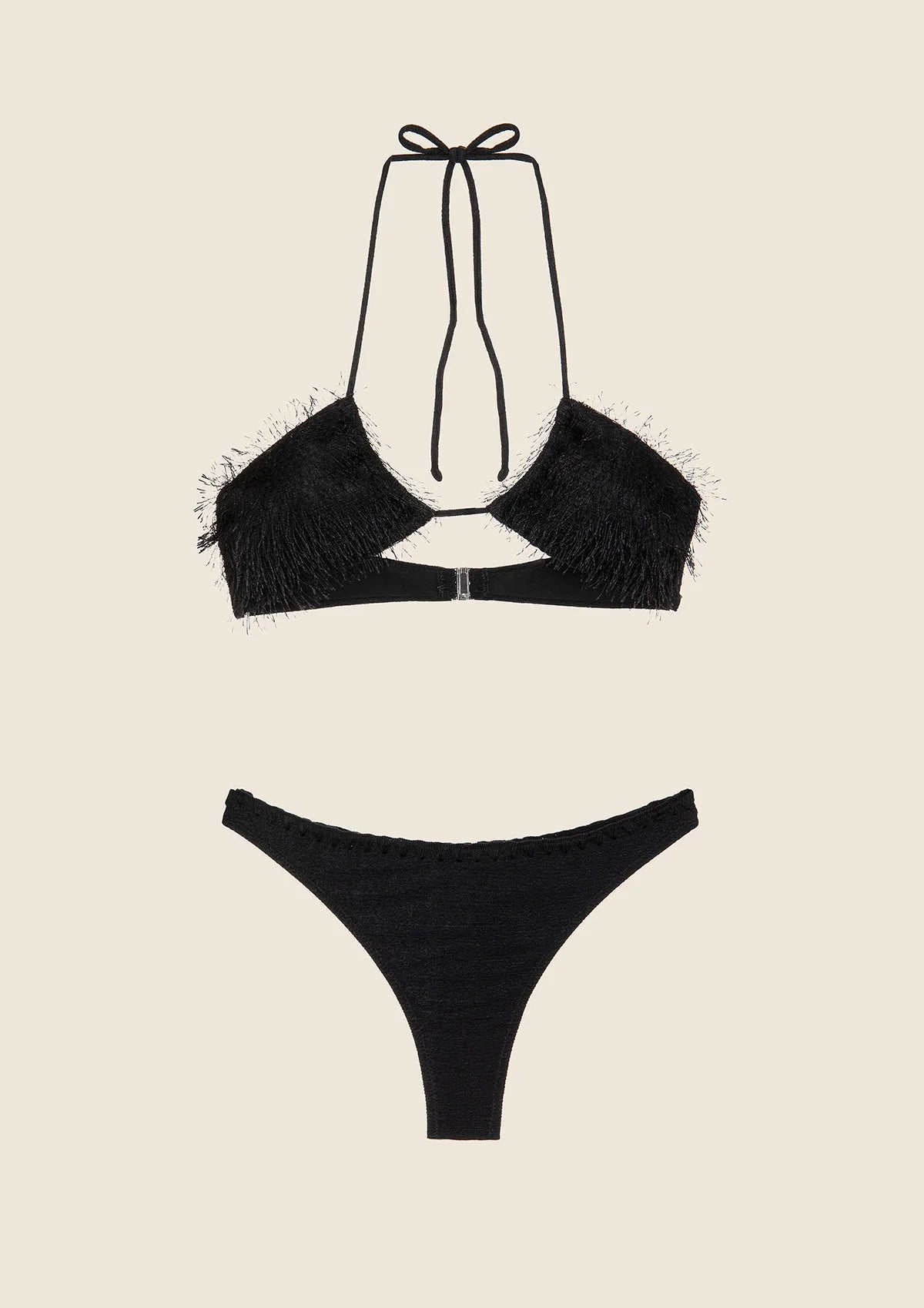 Bikini Donna F**K Fascia con Perizoma Nero