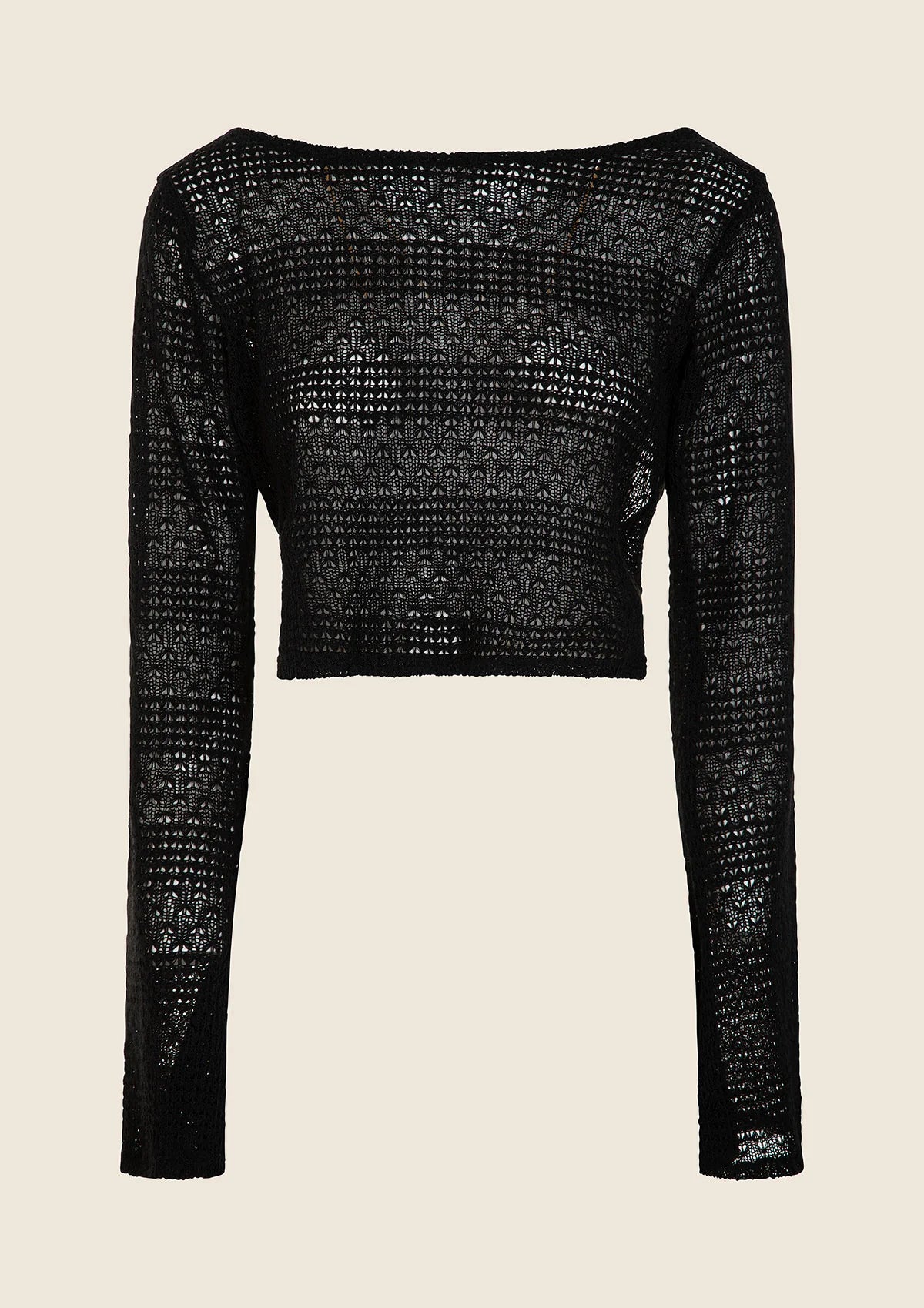 Crop Top Donna F**K Nero