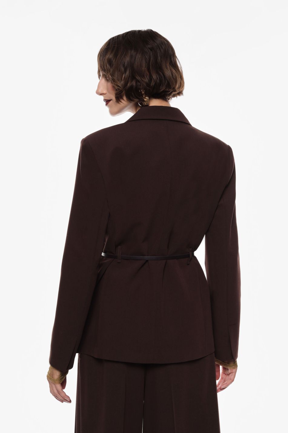 BLAZER CON CINTURA E BOTTONI