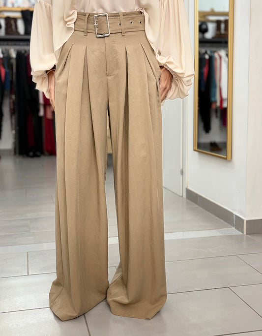 Pantalone a palazzo Taupe Eleh