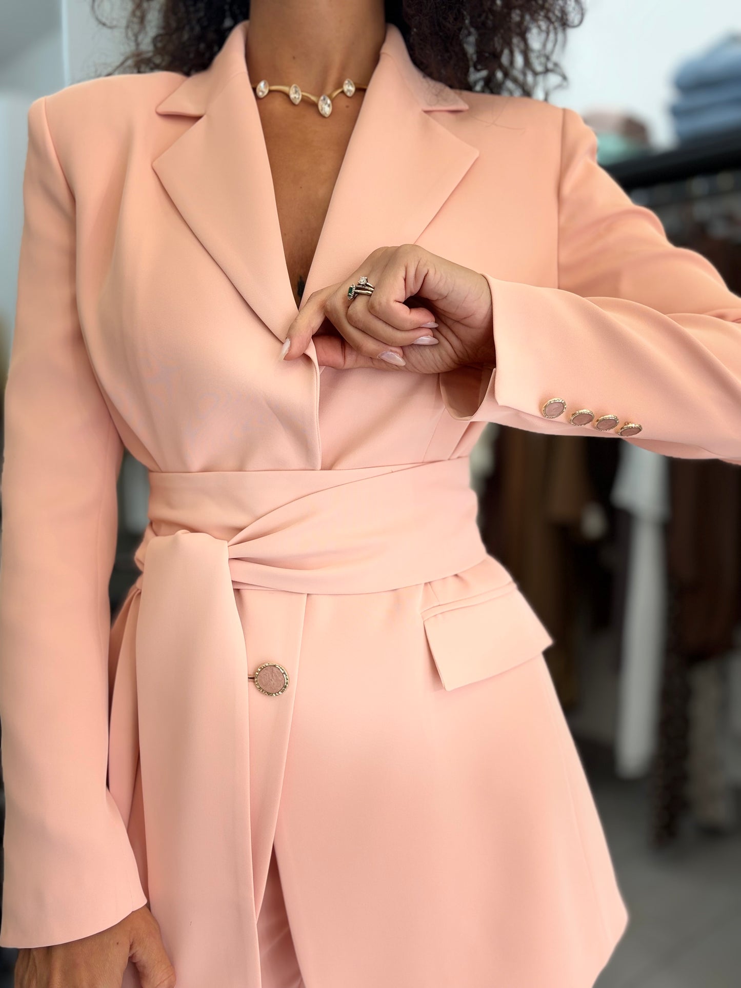 Blazer Silence bottoni gioiello