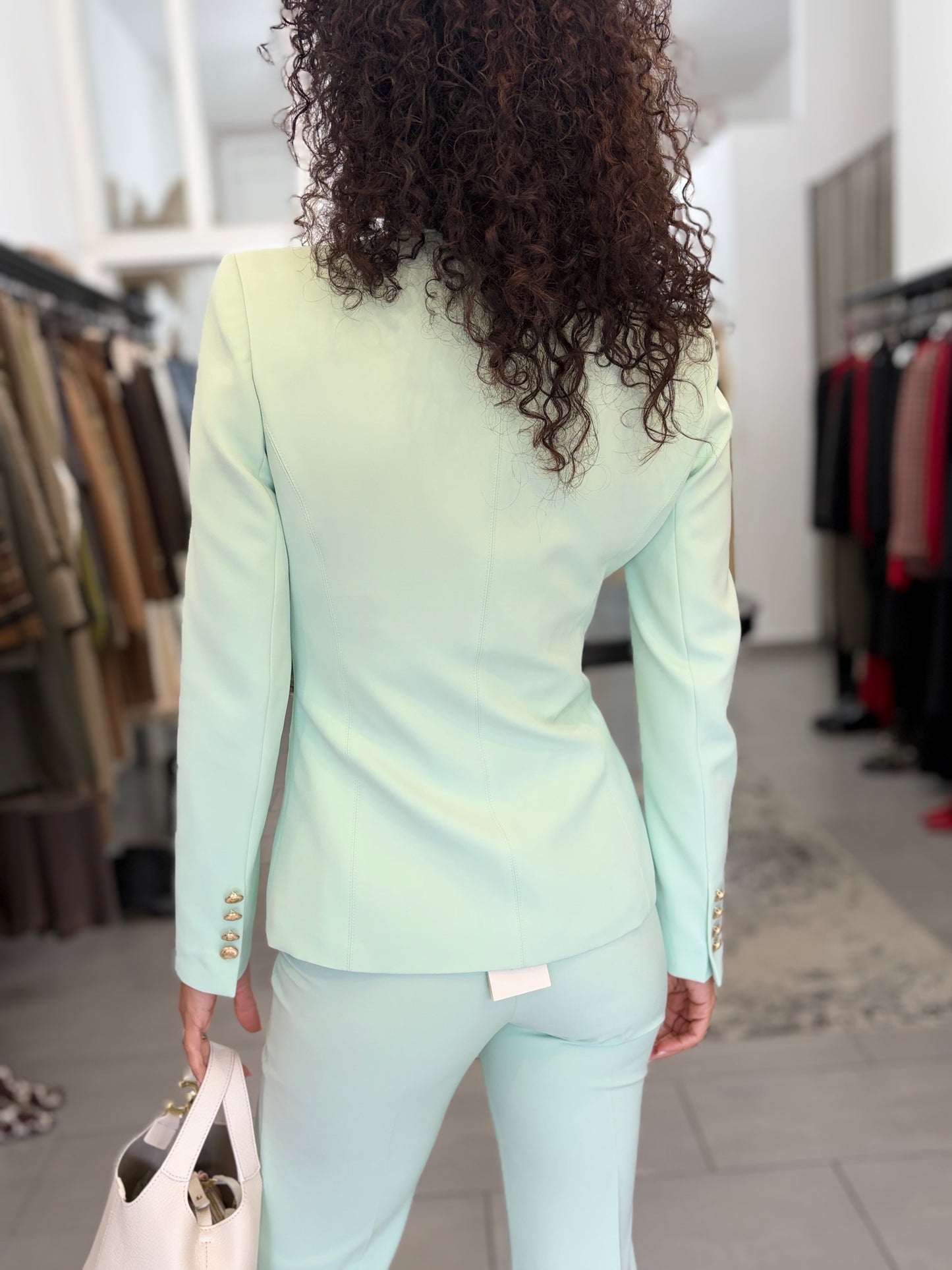Blazer Libra color mente doppio petto