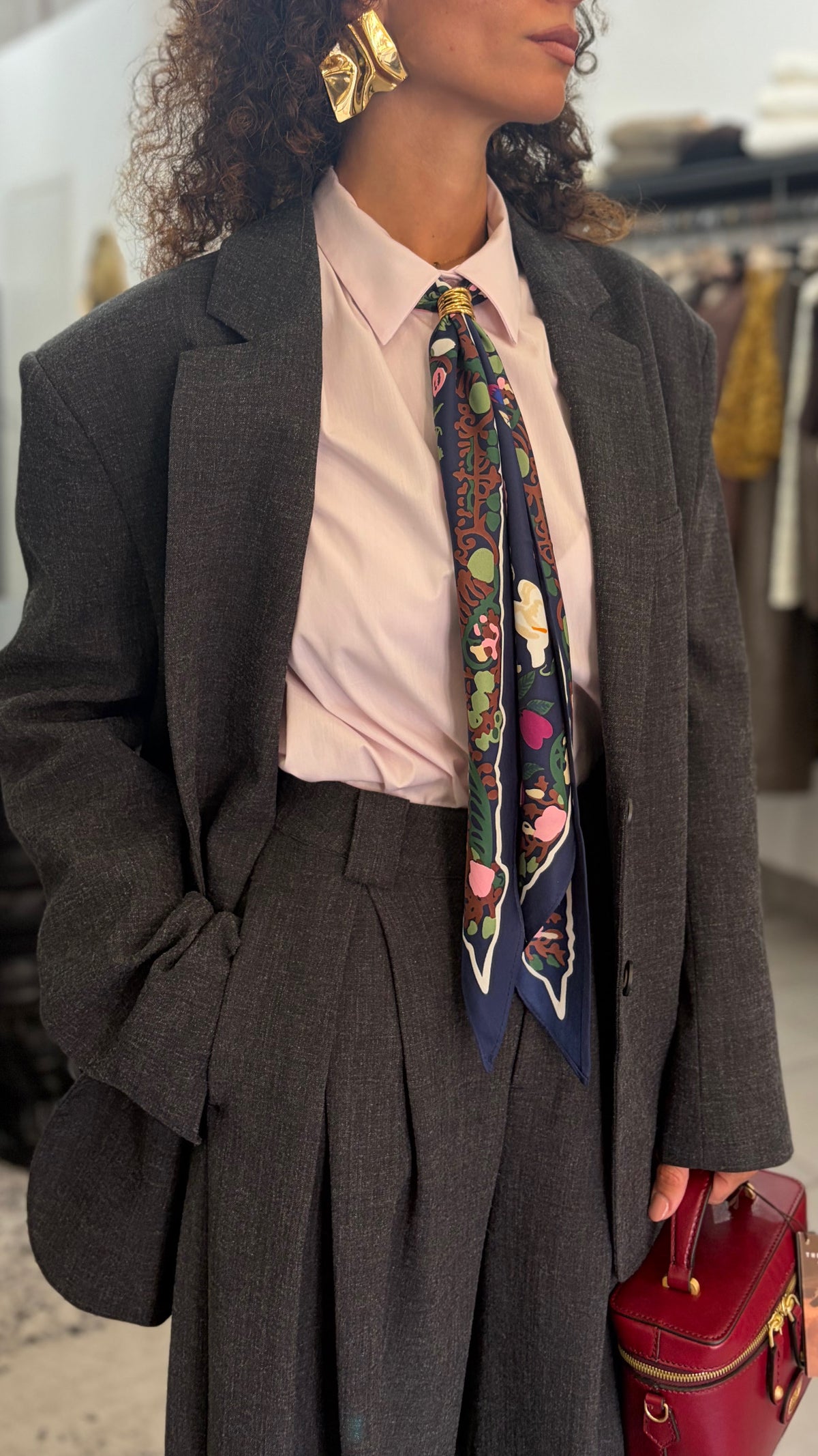 Blazer grigio oversize Eleh