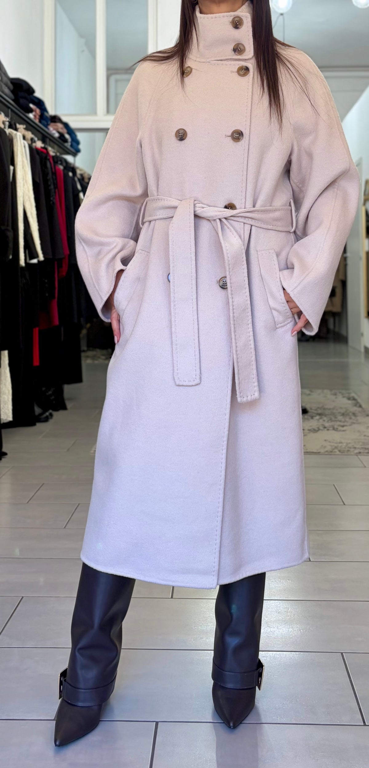 Cappotto lungo doppio petto Vicolo