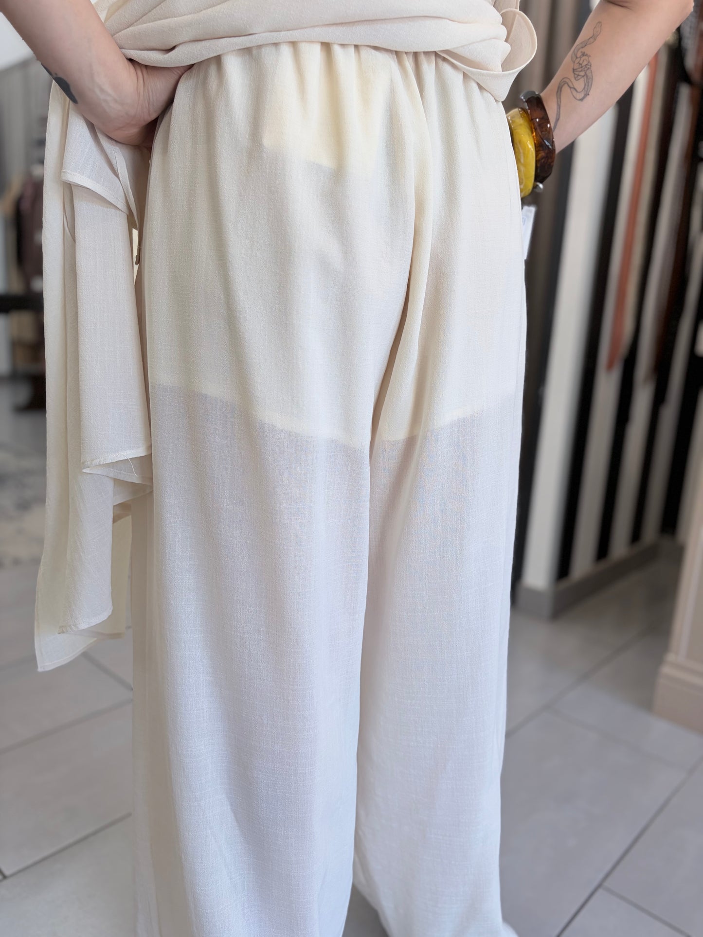 Pantalone morbido Eleh con elastico