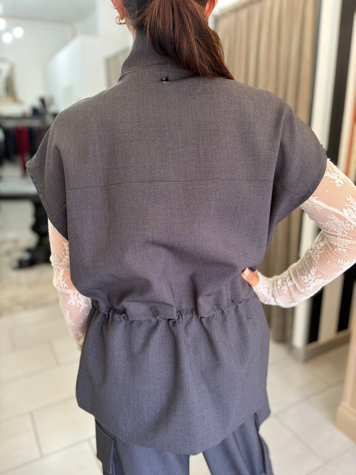 Gilet grigio Dixie