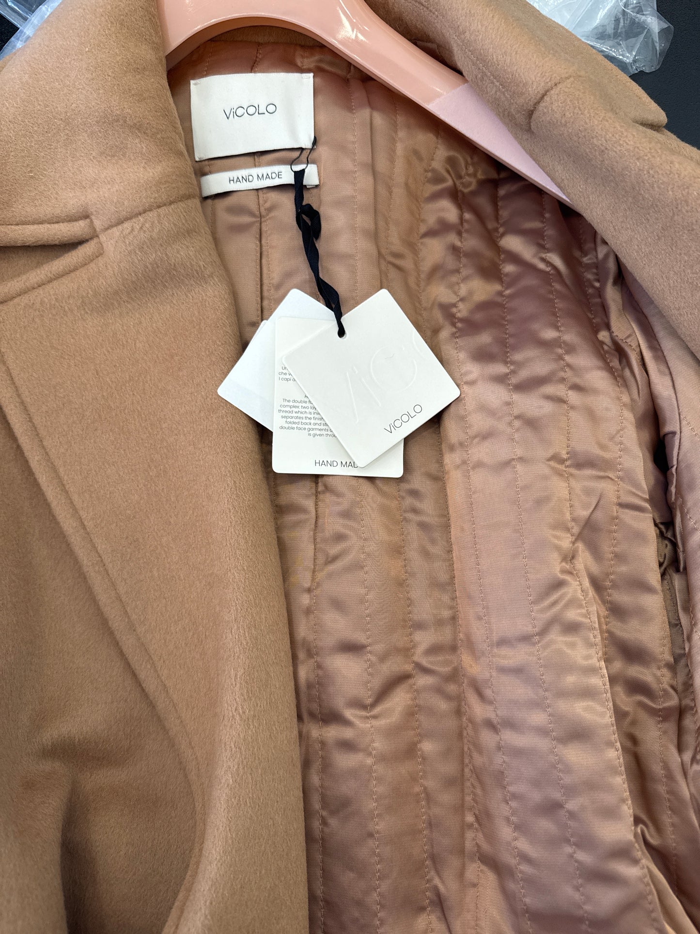 Cappotto Con Cintura Imbottito