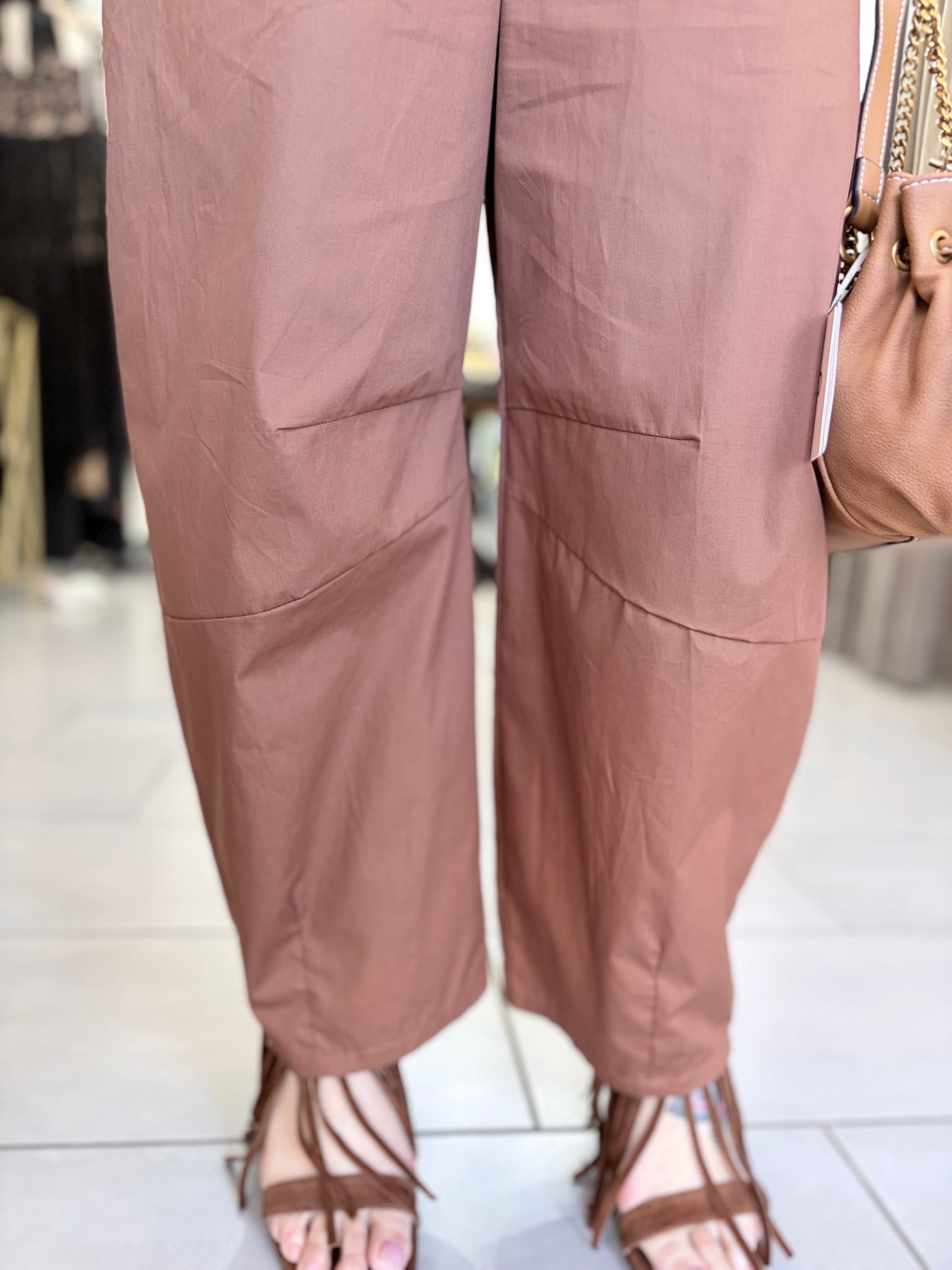 Pantalone Dixie marrone in cotone