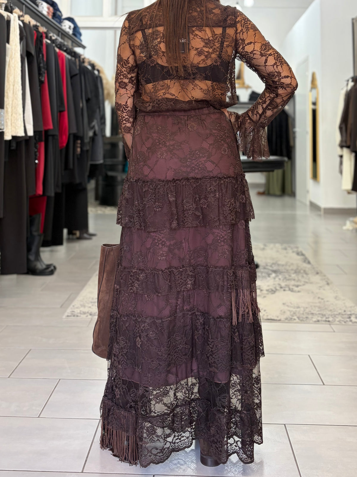 Camicia in pizzo moro Dixie